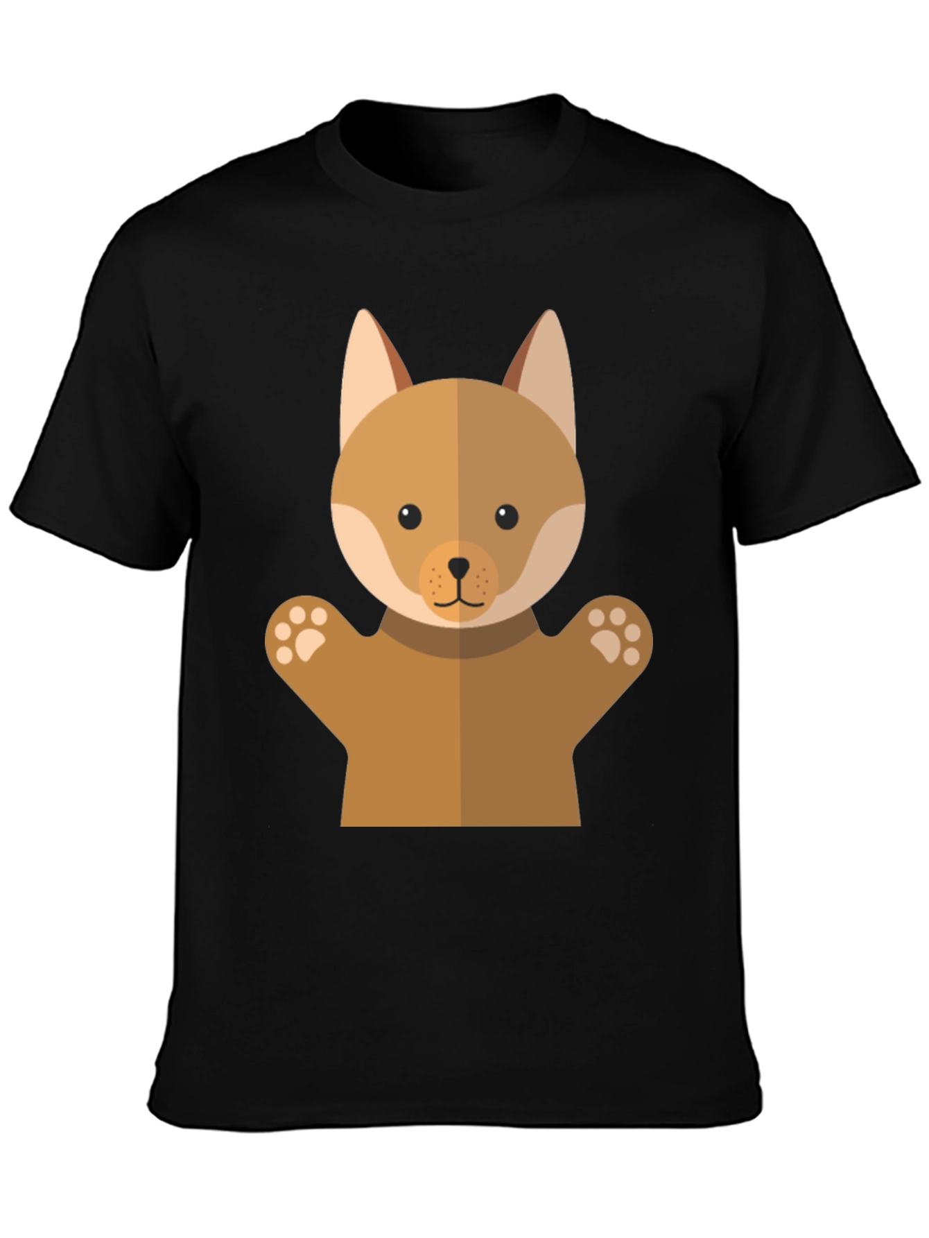 Cute Dog Puppet Graphic T-Shirt