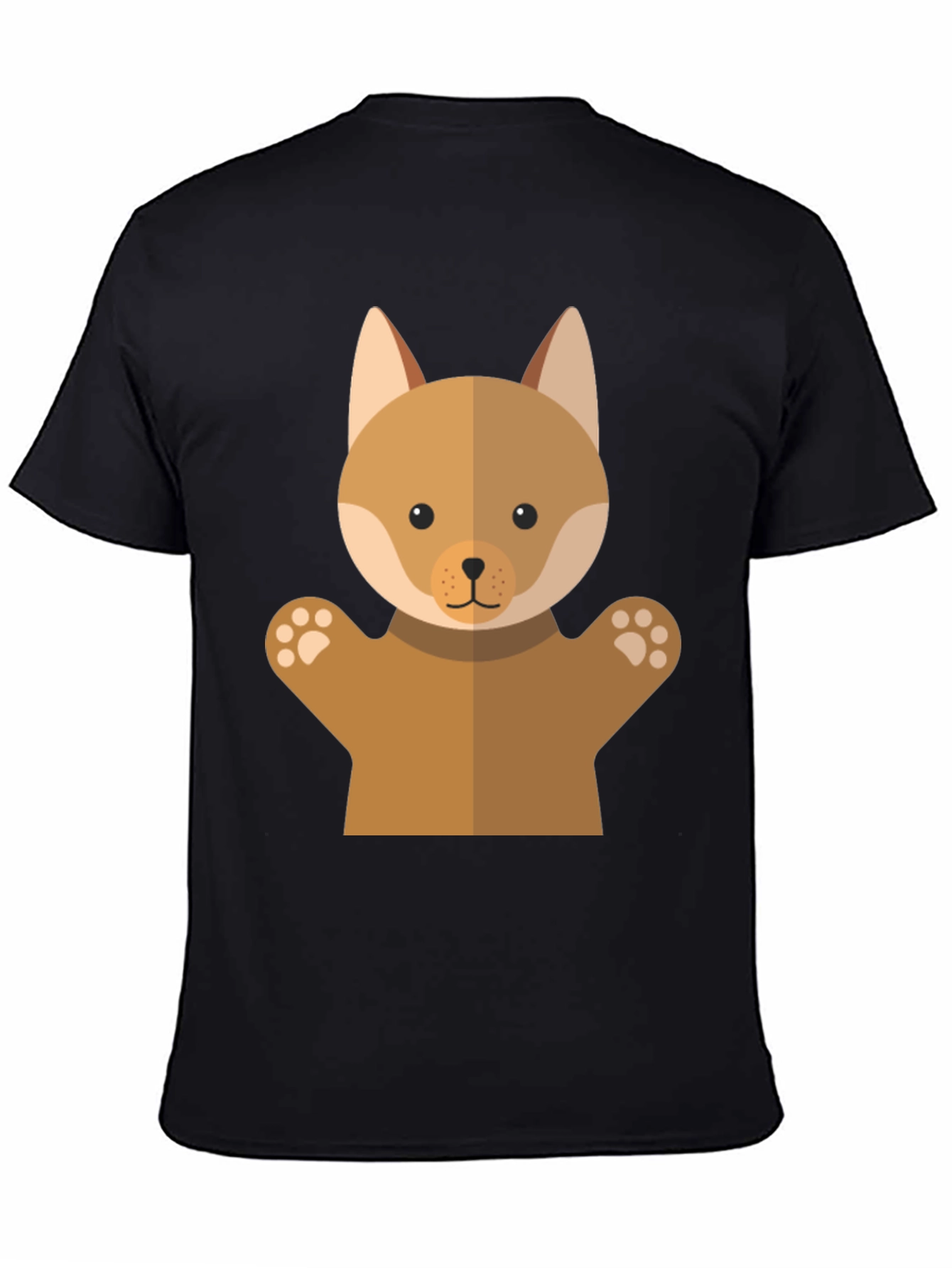 Cute Dog Puppet Graphic T-Shirt