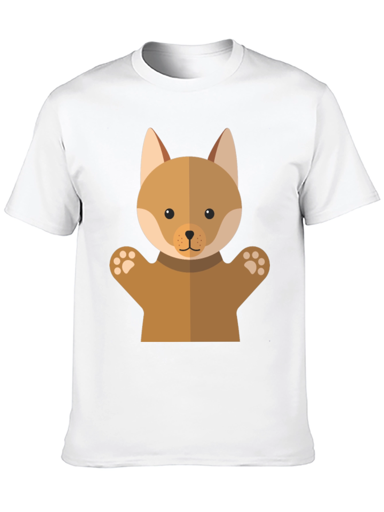 Cute Dog Puppet Graphic T-Shirt