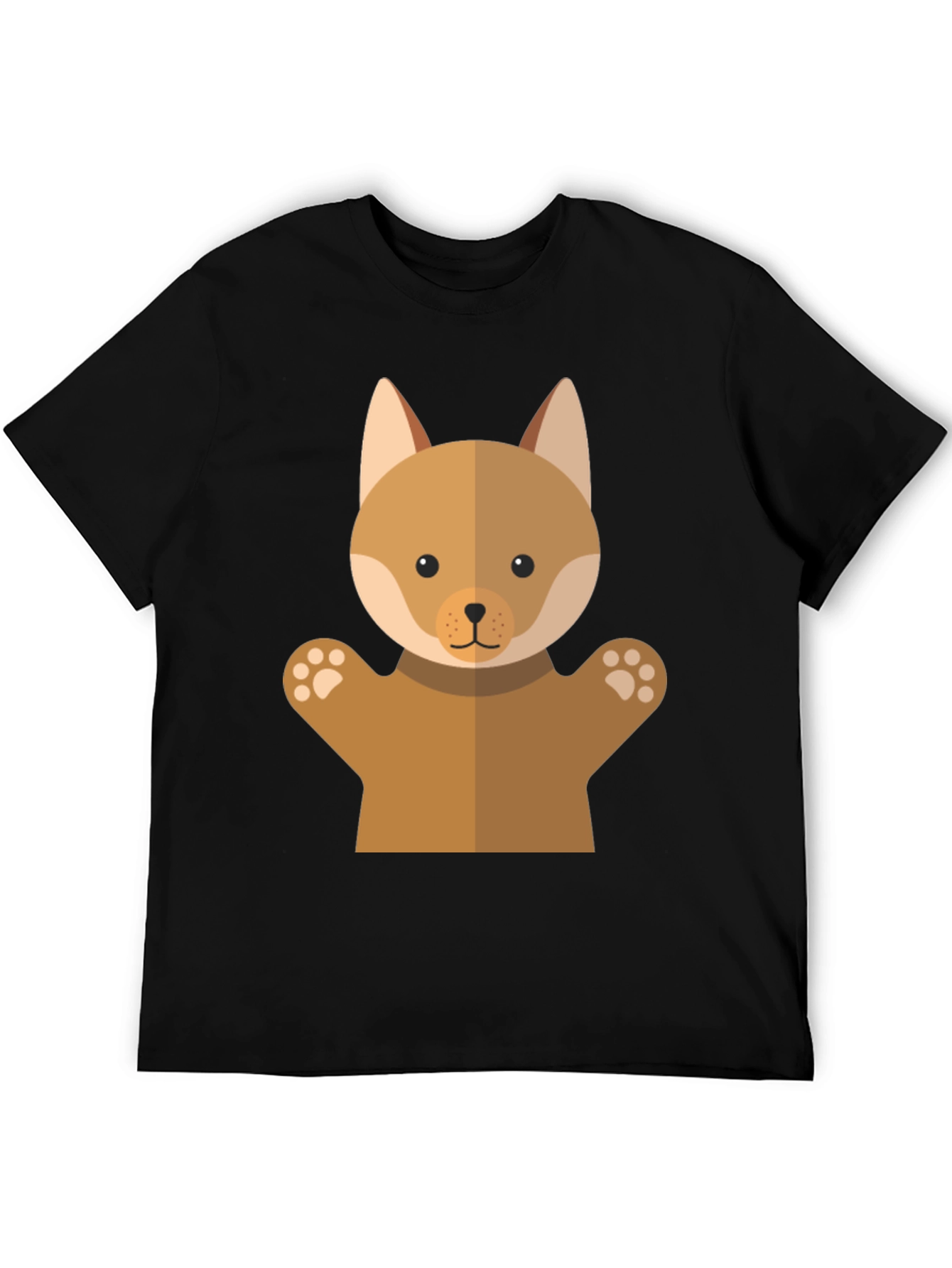 Cute Dog Puppet Graphic T-Shirt