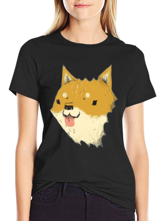Dog Meme Graphic Tee - Black Cotton T-Shirt