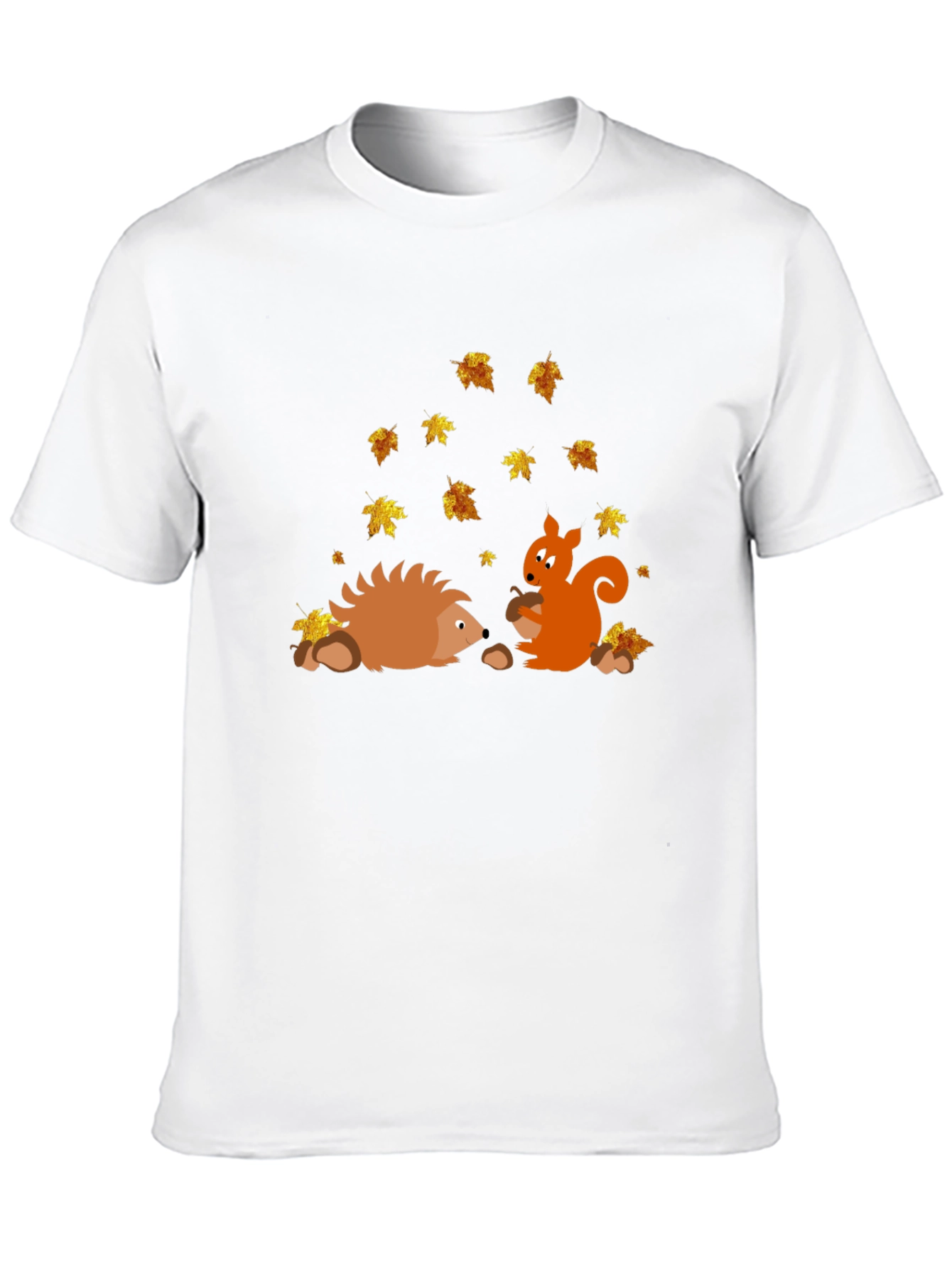 Autumn Friends Graphic Tee - Hedgehog & Squirrel