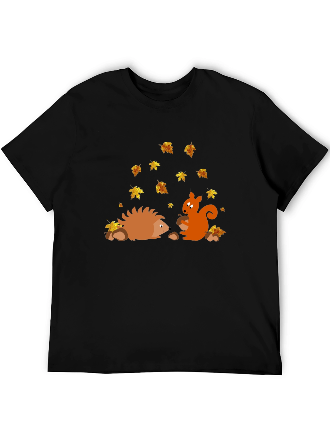 Autumn Friends Graphic Tee - Hedgehog & Squirrel
