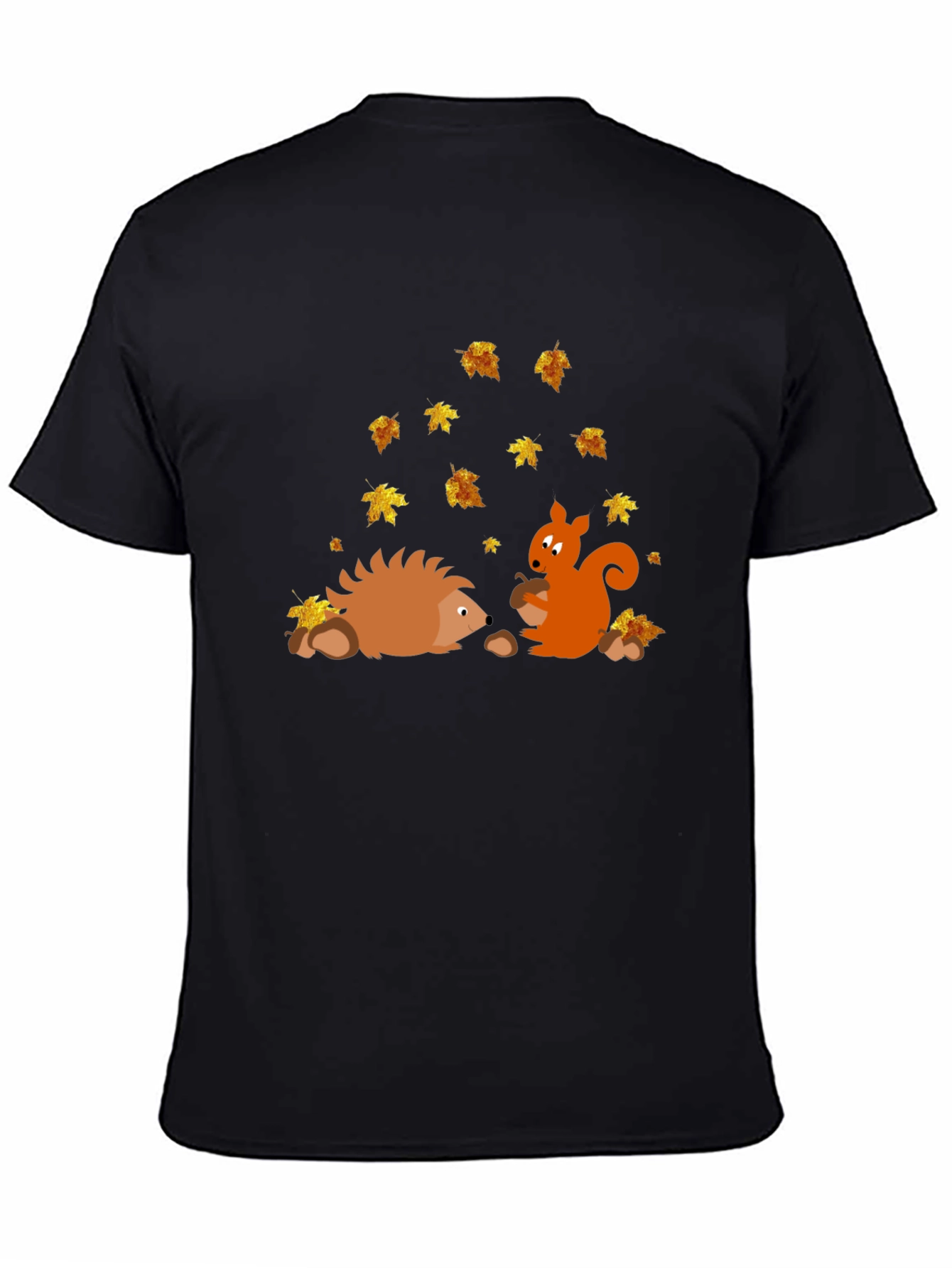 Autumn Friends Graphic Tee - Hedgehog & Squirrel