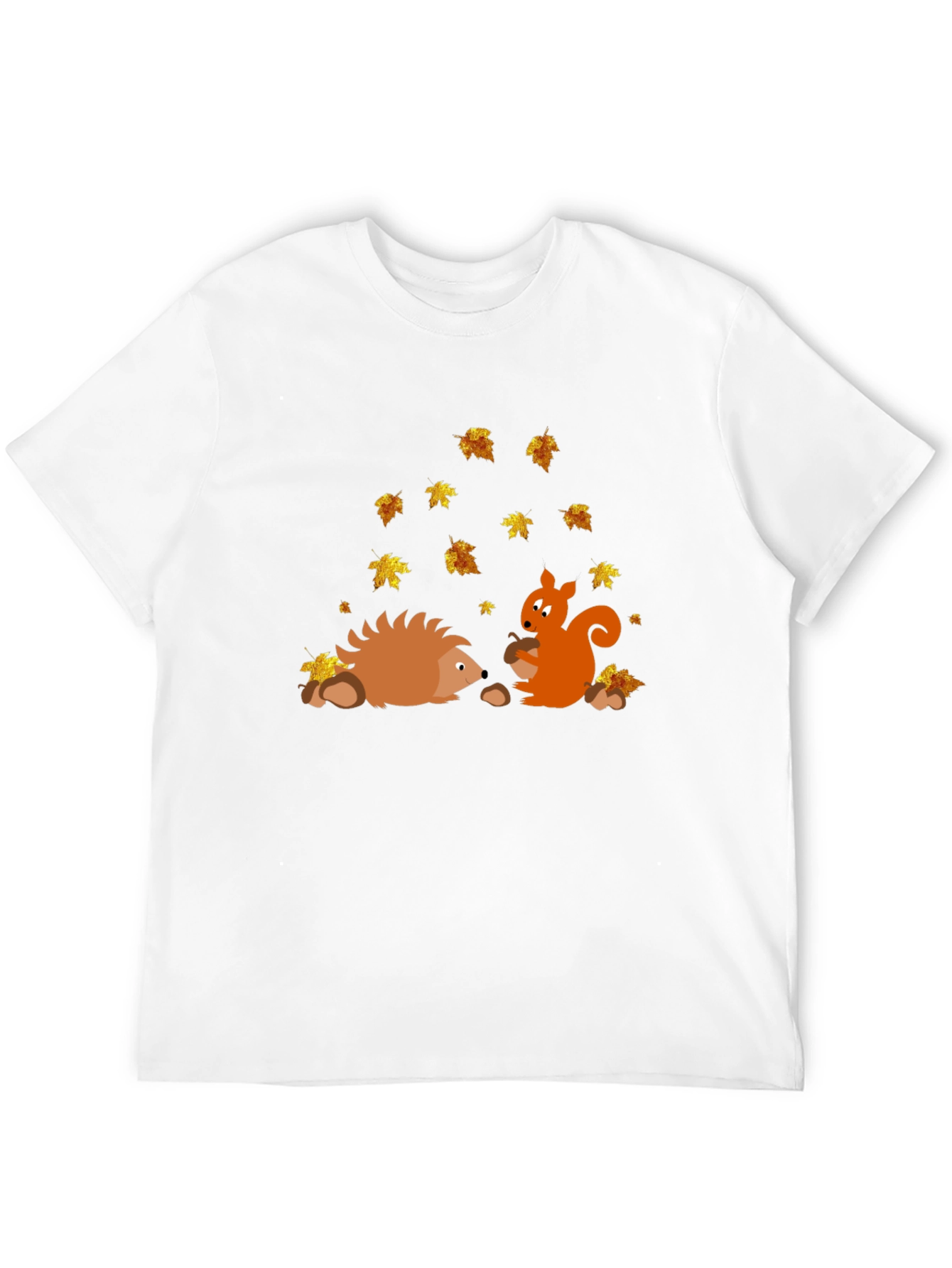 Autumn Friends Graphic Tee - Hedgehog & Squirrel