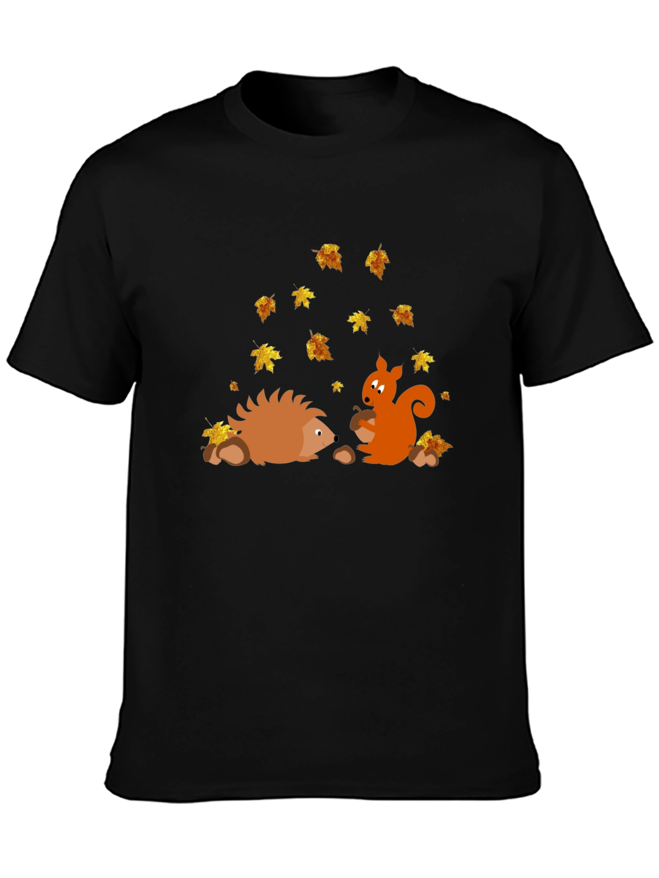 Autumn Friends Graphic Tee - Hedgehog & Squirrel