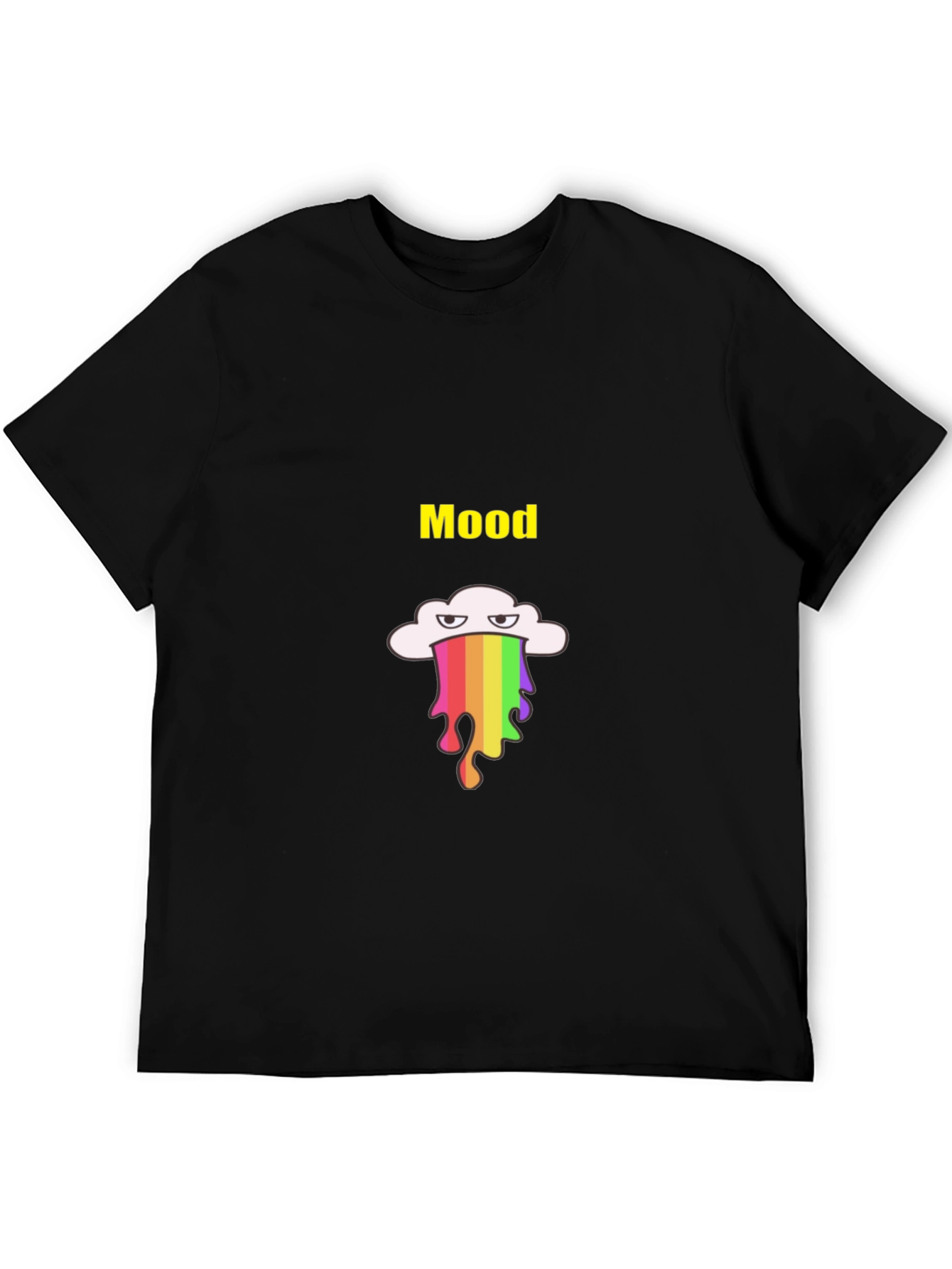 Mood Rainbow Drip T-Shirt - Black