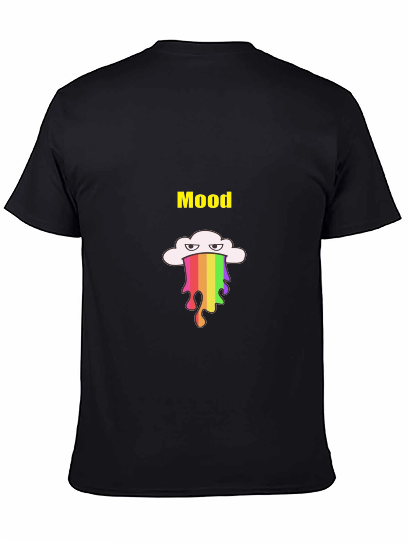 Mood Rainbow Drip T-Shirt - Black