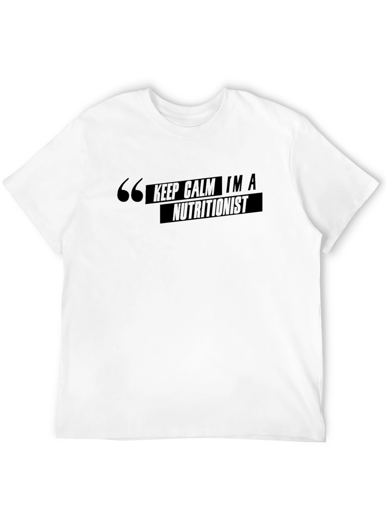 Keep Calm Im a Nutritionist Black T-Shirt