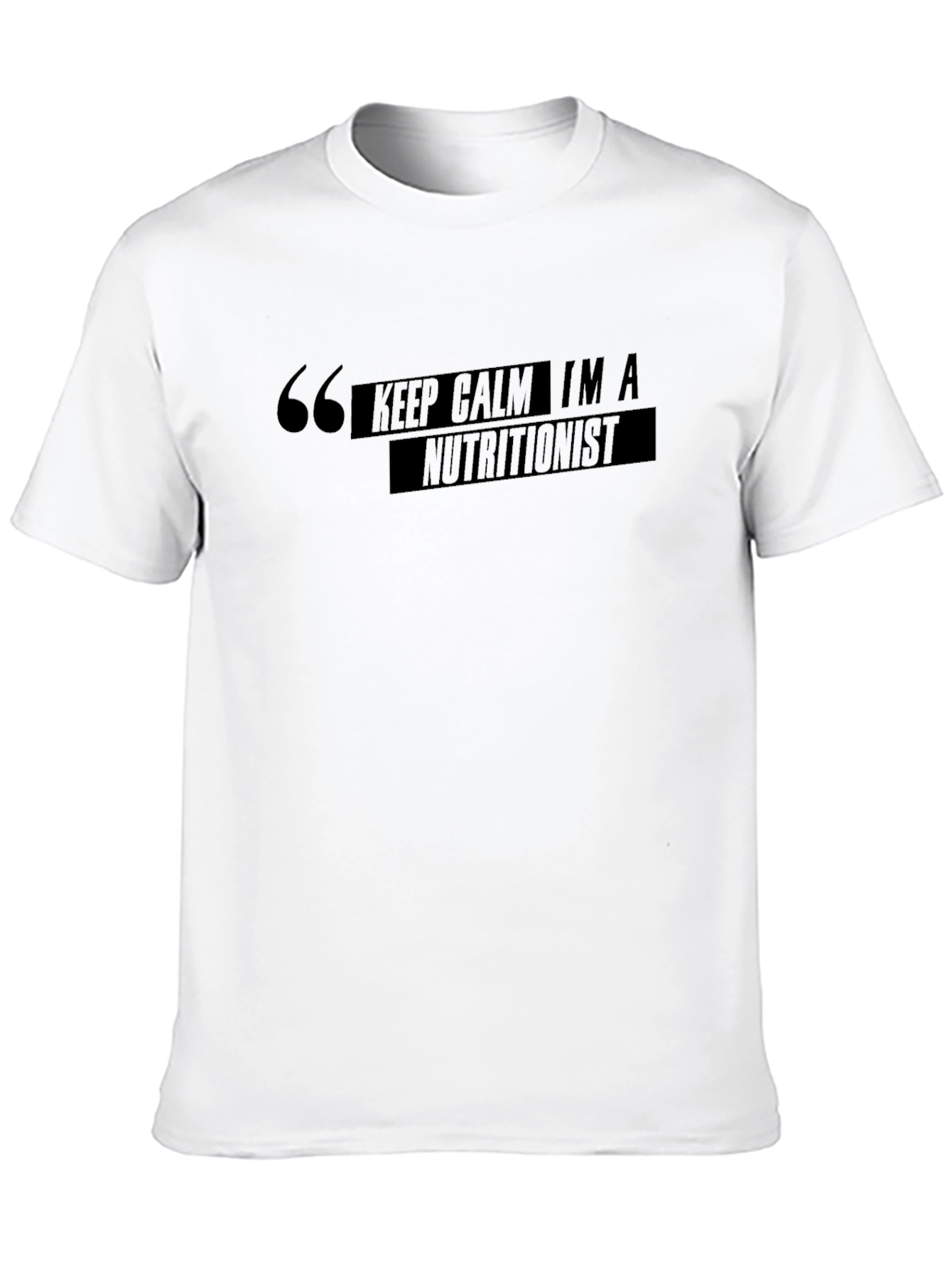 Keep Calm Im a Nutritionist Black T-Shirt