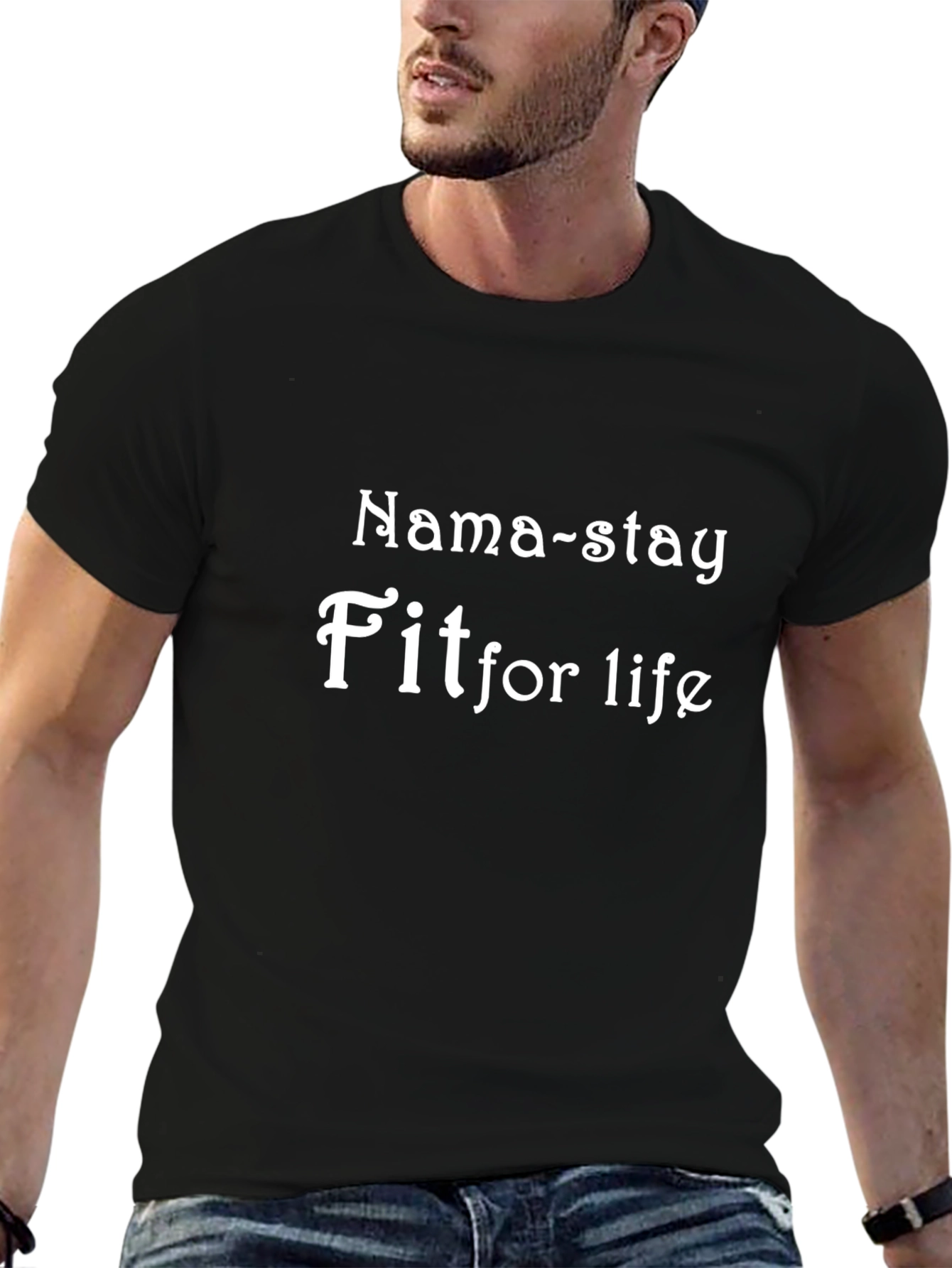 Nama-stay Fit For Life Black T-Shirt