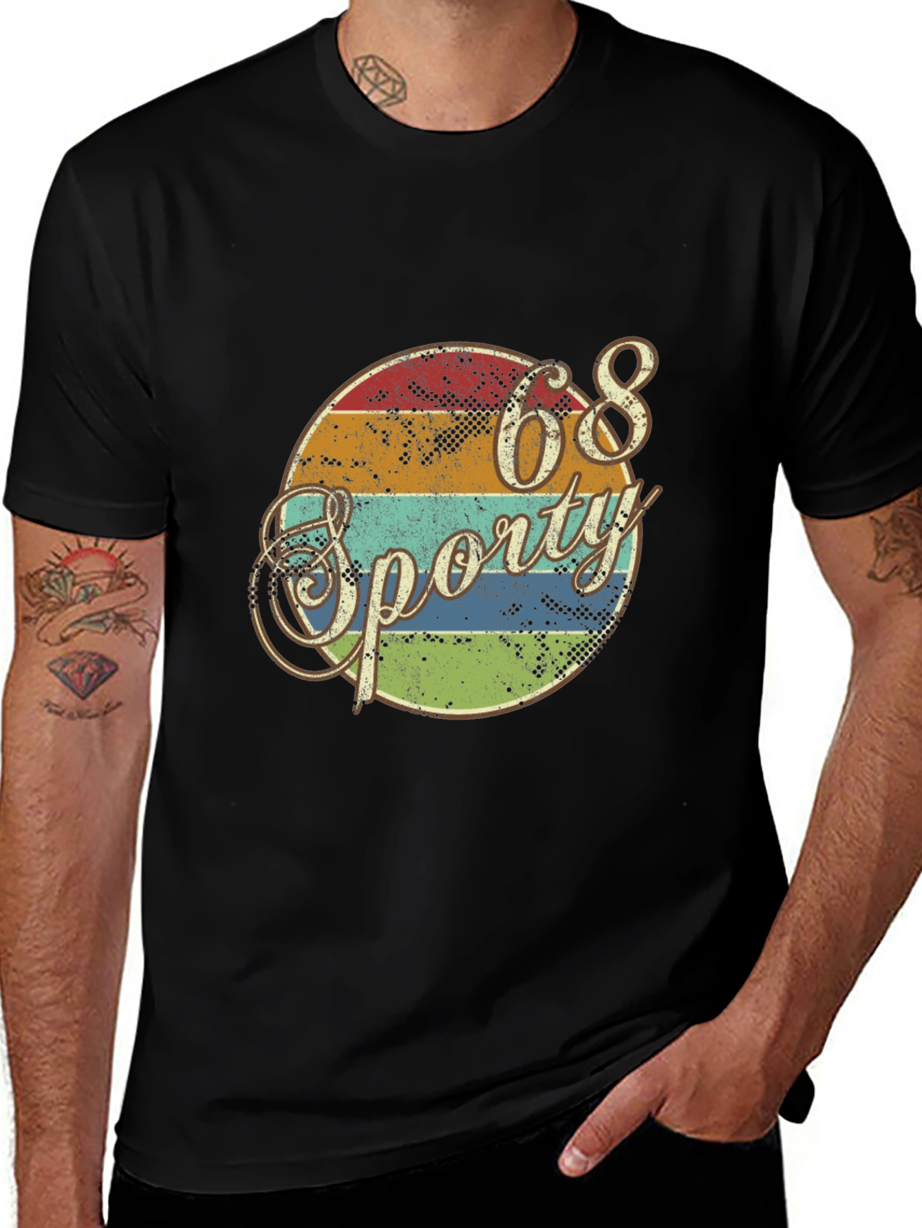 Retro 68 Sporty Graphic T-Shirt