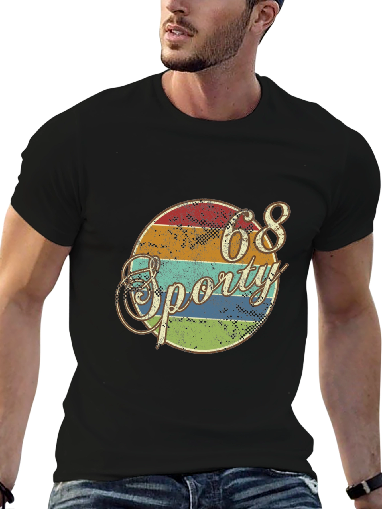 Retro 68 Sporty Graphic T-Shirt
