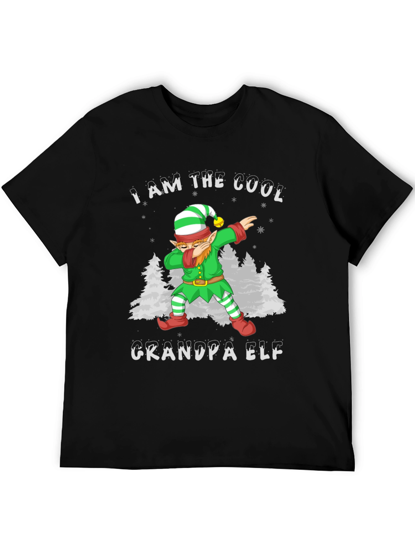 Cool Grandpa Elf T-Shirt - Holiday Festive Tee