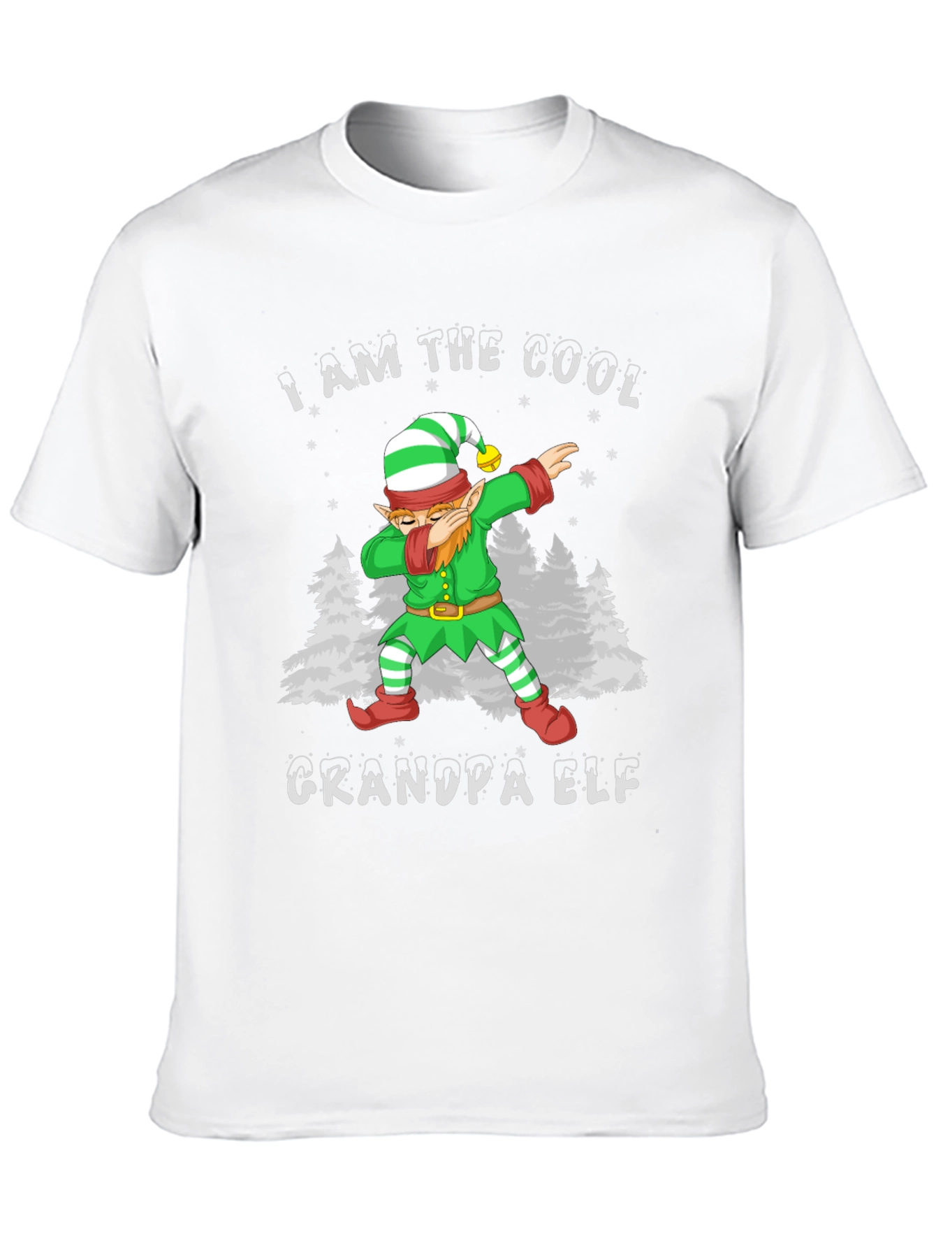 Cool Grandpa Elf T-Shirt - Holiday Festive Tee