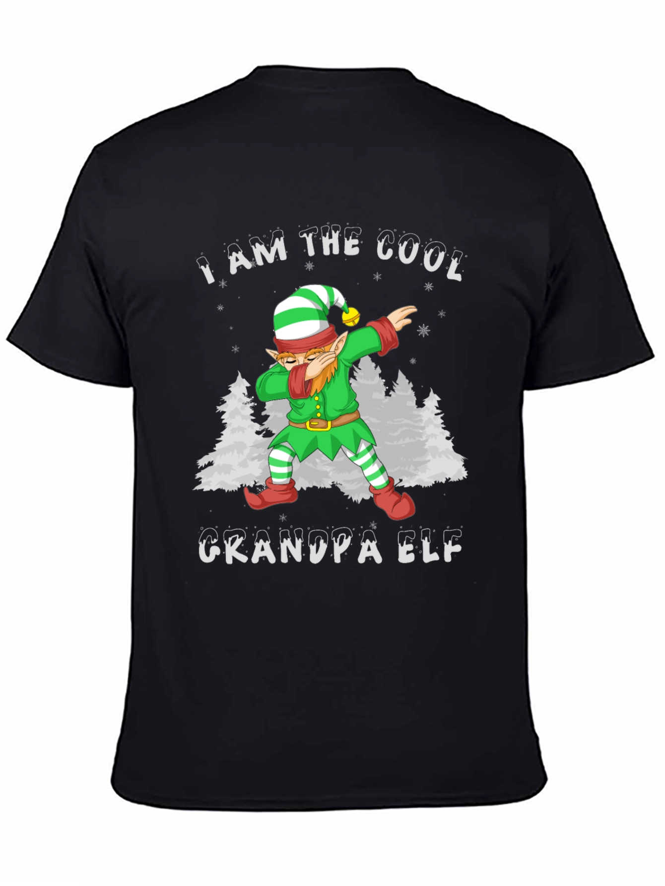 Cool Grandpa Elf T-Shirt - Holiday Festive Tee