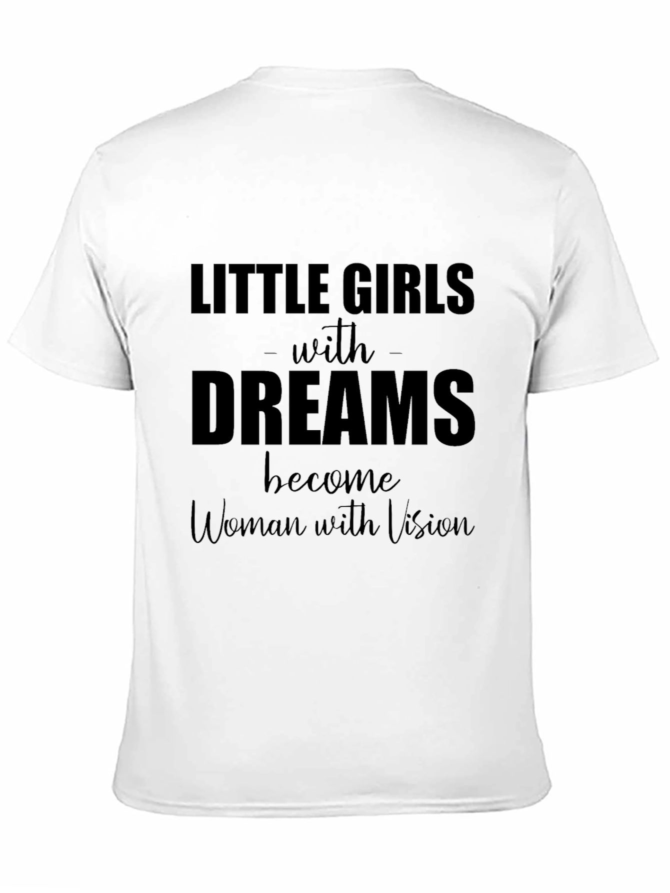 Little Girls with Dreams Black T-Shirt