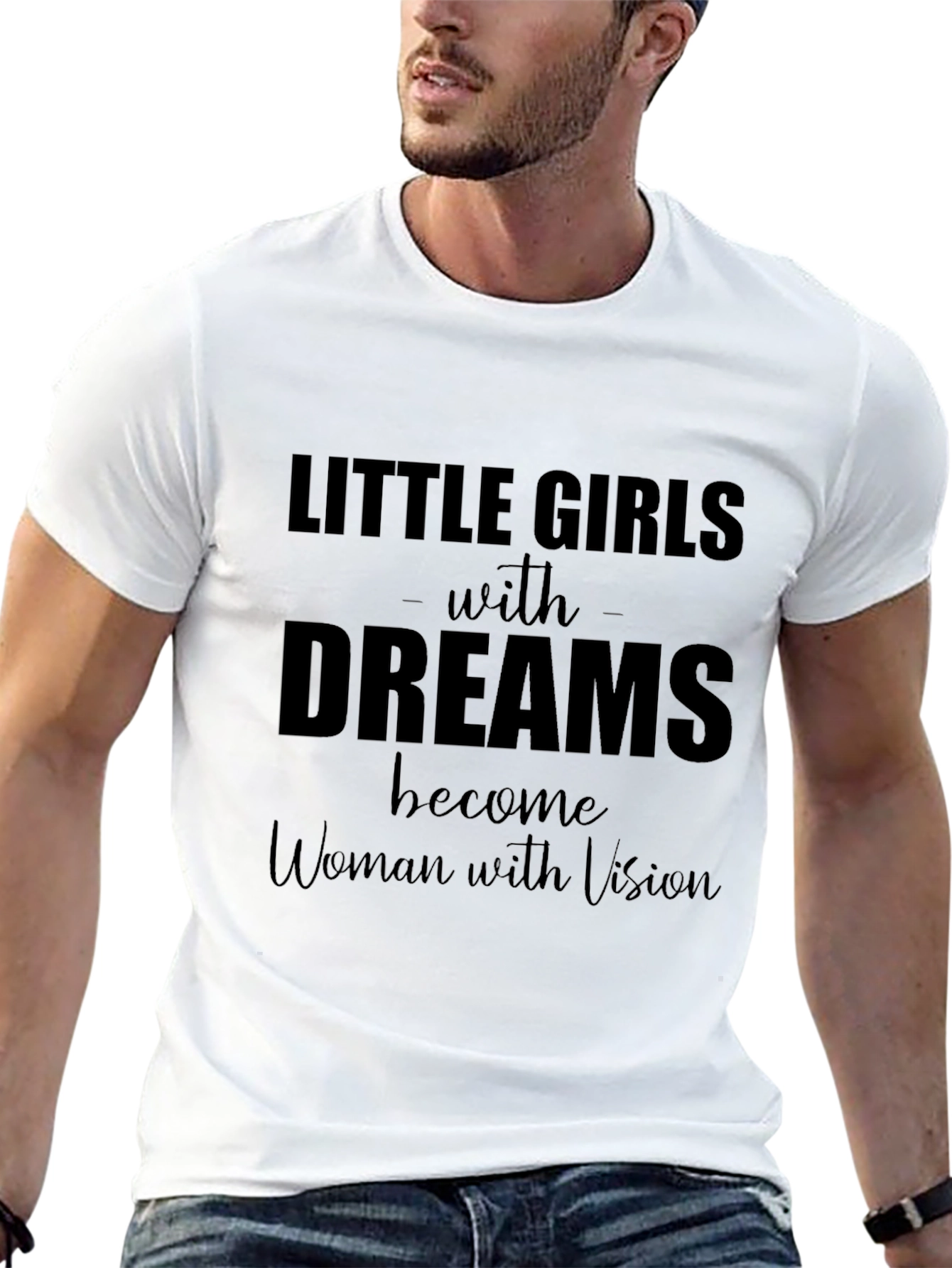 Little Girls with Dreams Black T-Shirt