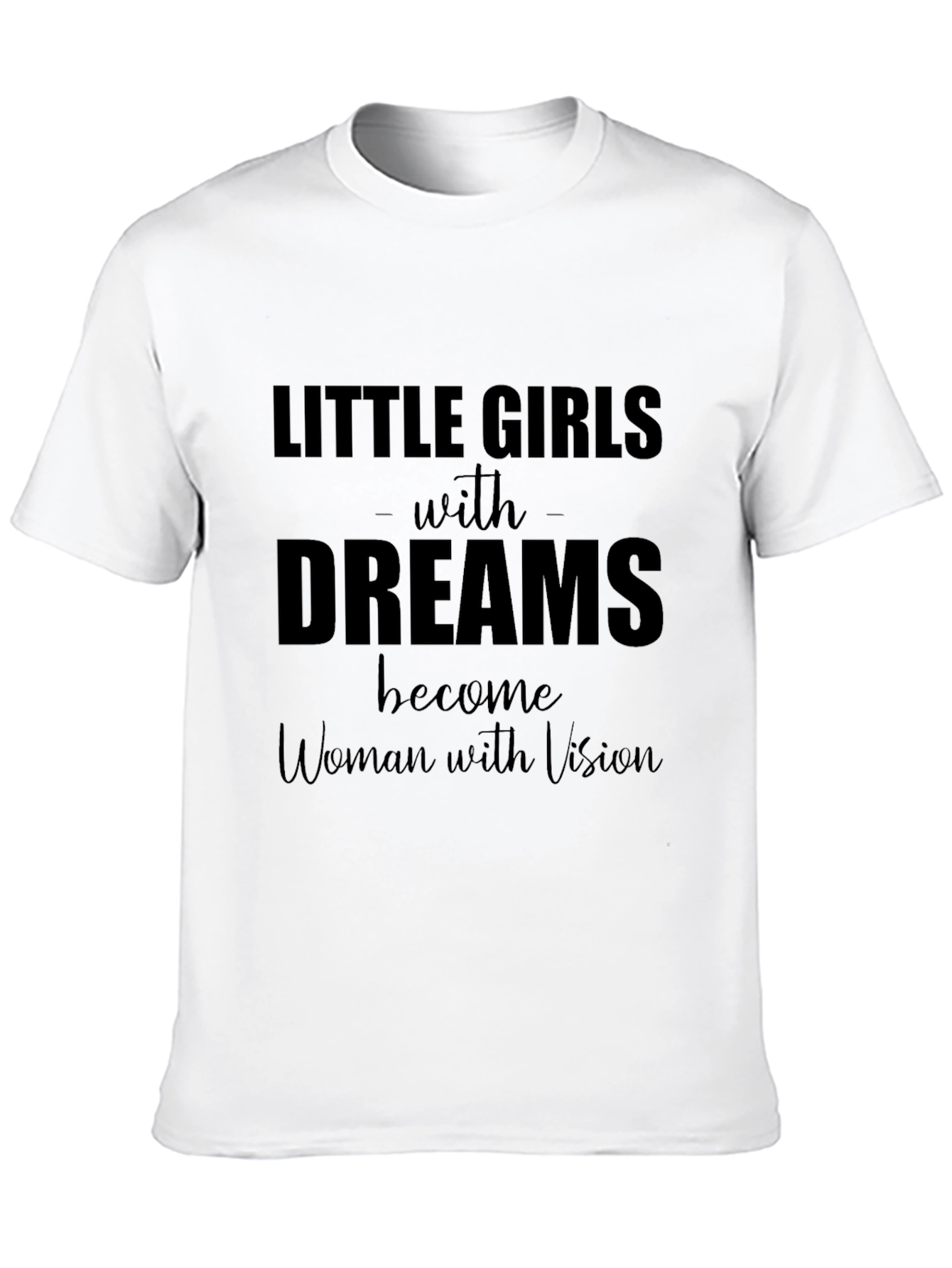 Little Girls with Dreams Black T-Shirt