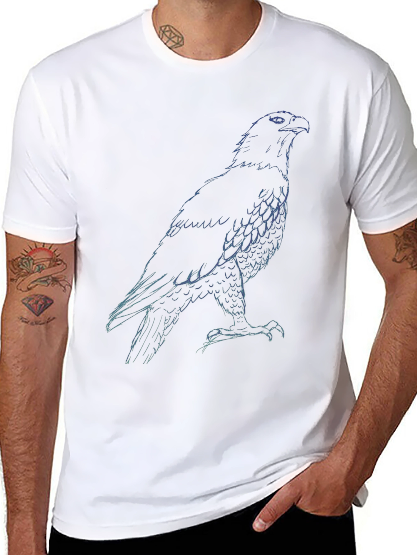 Eagle Graphic Tee - Mens Black T-Shirt