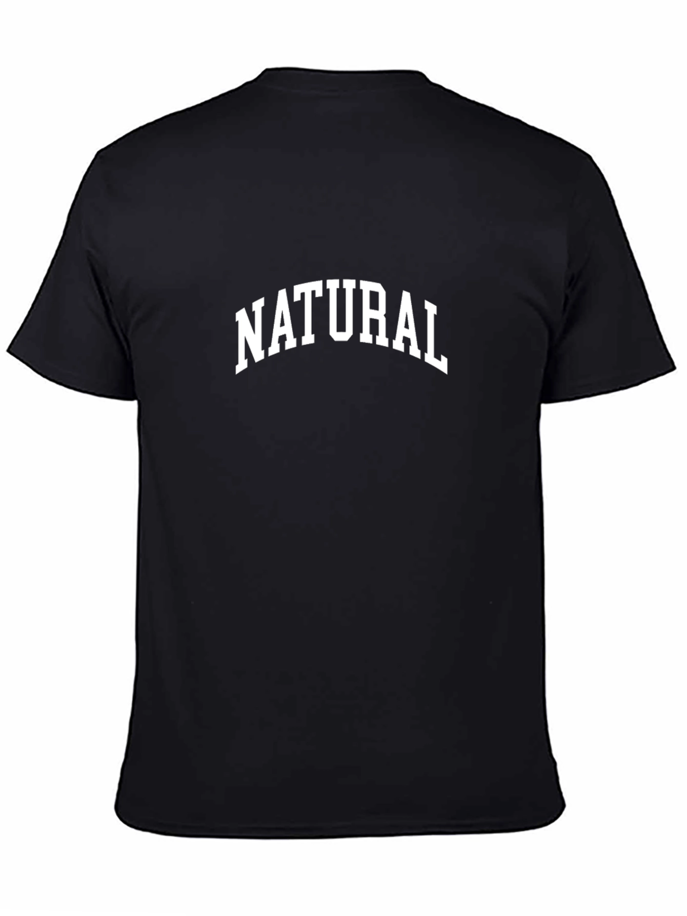 Natural Print Black T-Shirt