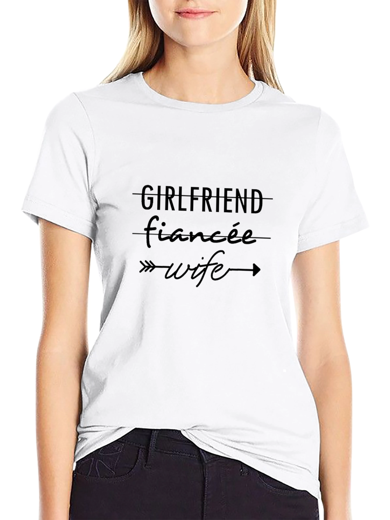 Girlfriend Fiancee Wife T-Shirt - Wedding Goals