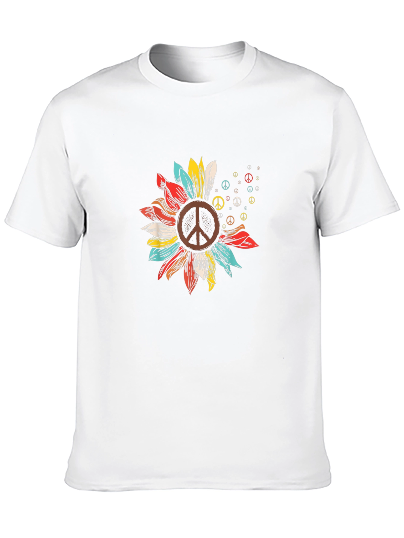 Peace Sign Sunflower Graphic Tee