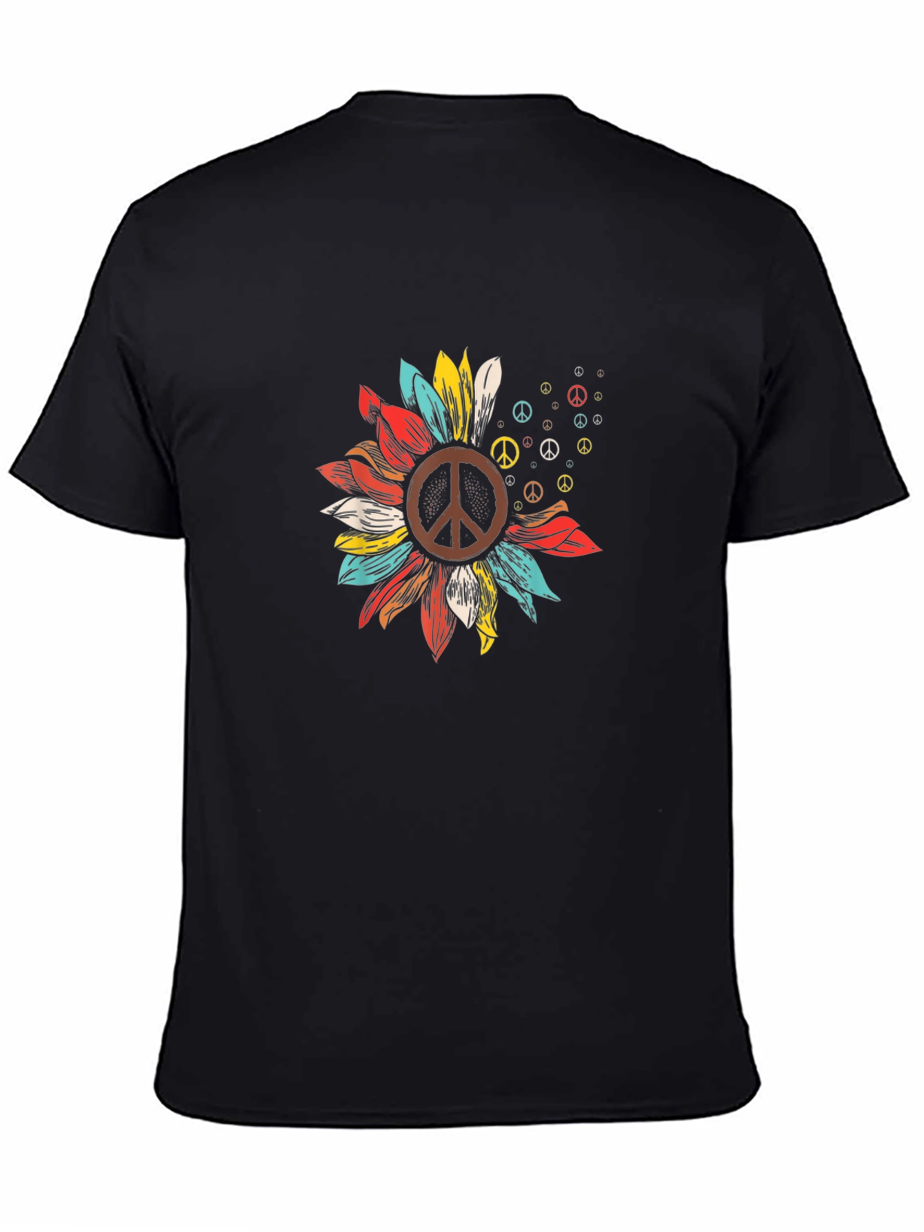 Peace Sign Sunflower Graphic Tee