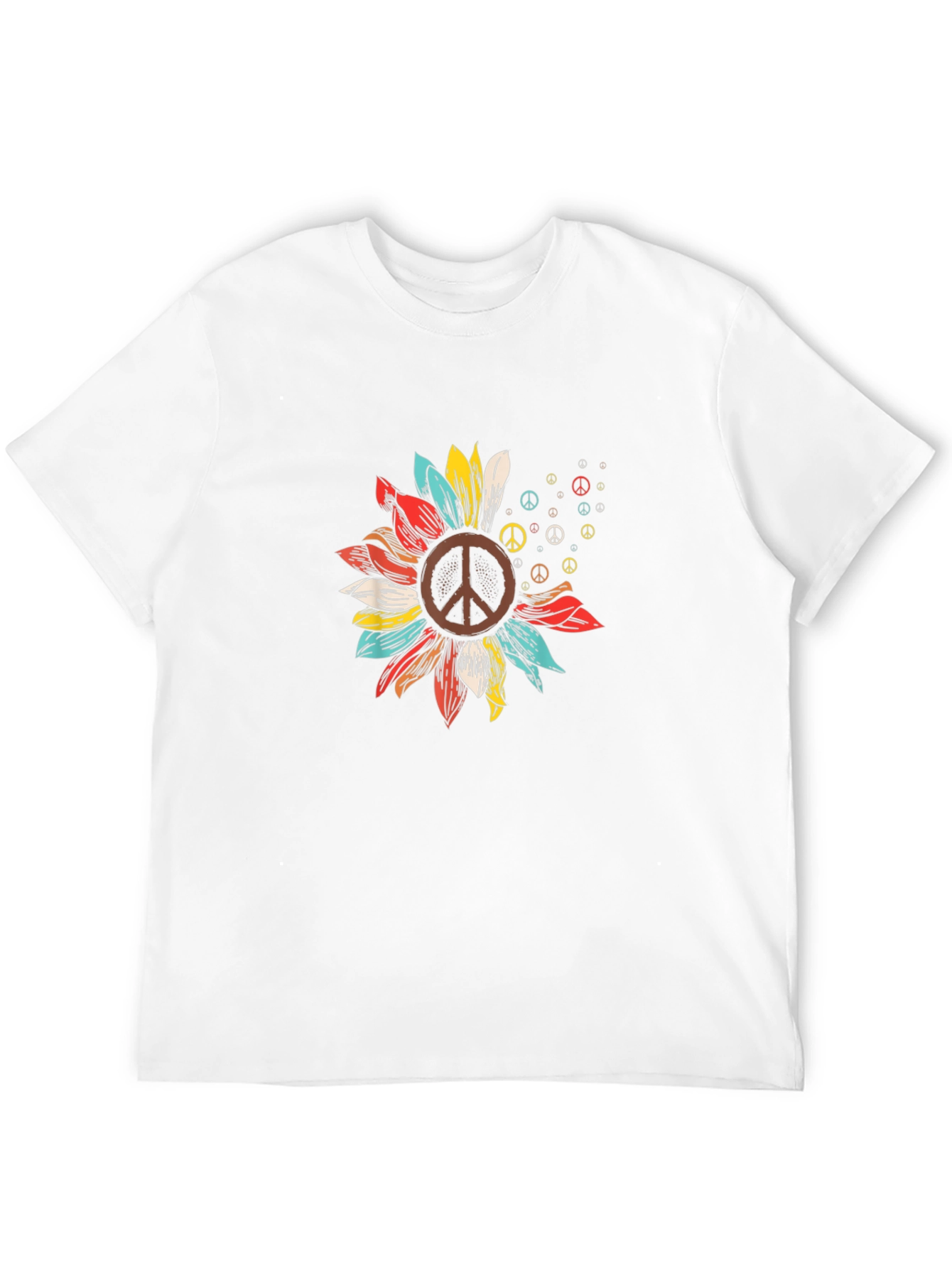 Peace Sign Sunflower Graphic Tee