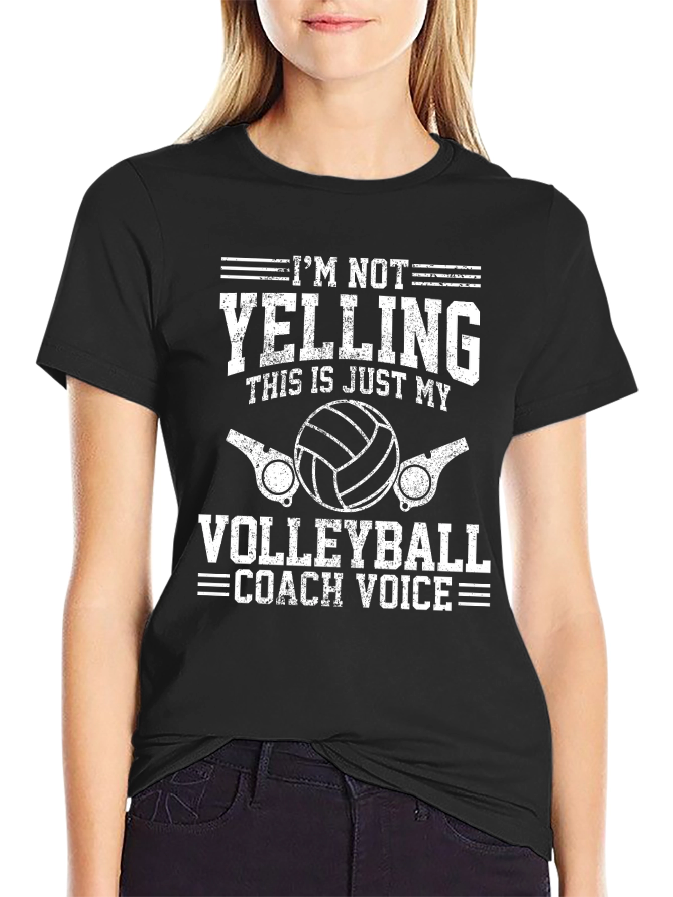 Volleyball Coach Voice Graphic T-Shirt