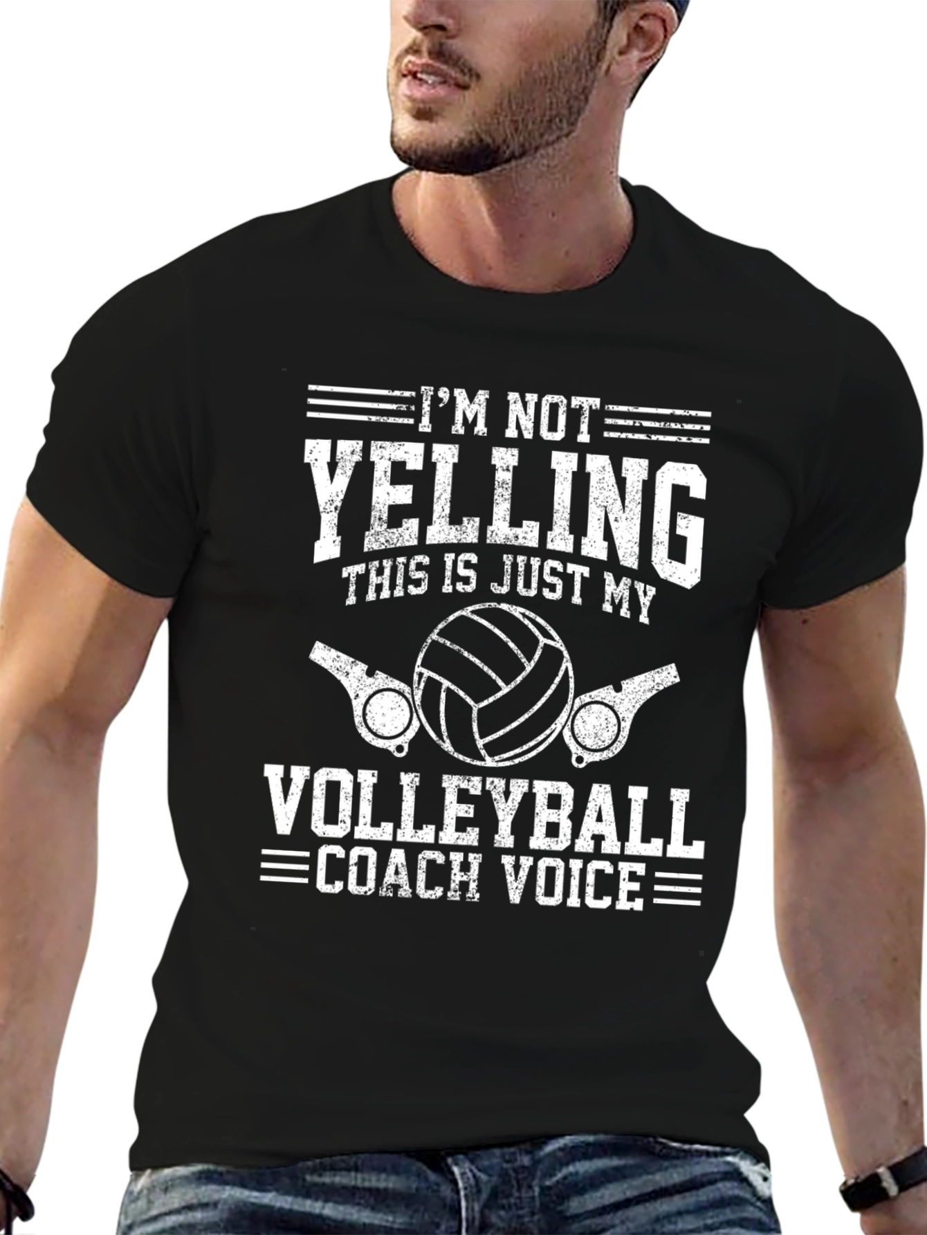 Volleyball Coach Voice Graphic T-Shirt