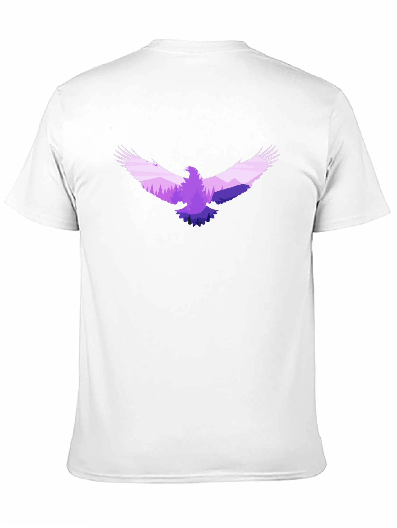 Eagle Silhouette Graphic Tee - Black