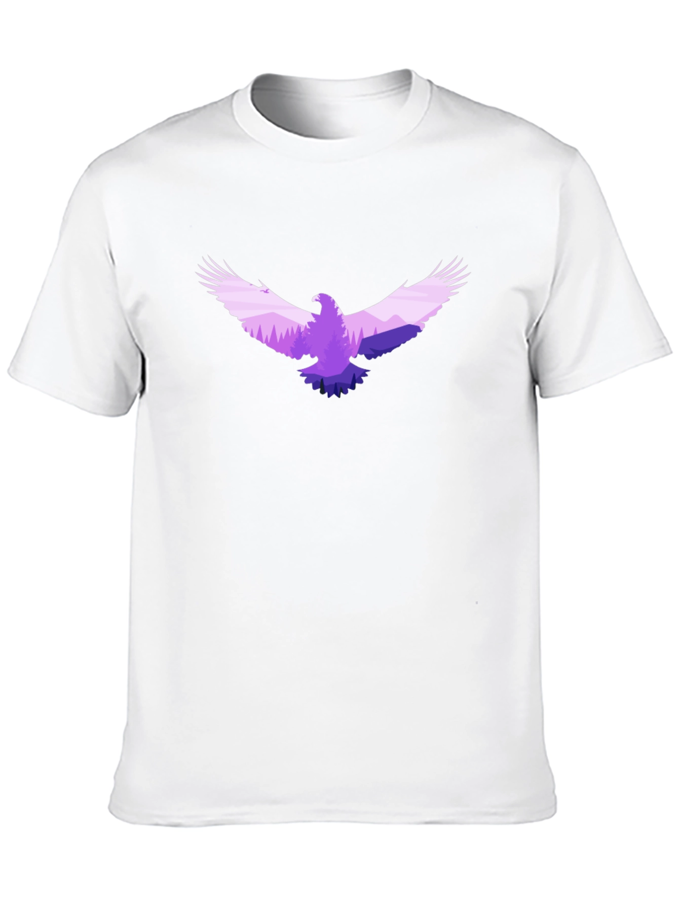 Eagle Silhouette Graphic Tee - Black