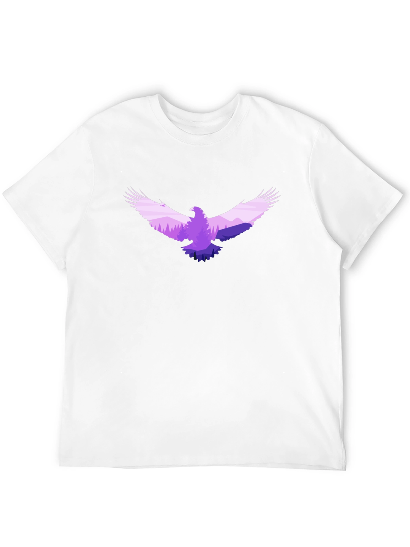 Eagle Silhouette Graphic Tee - Black