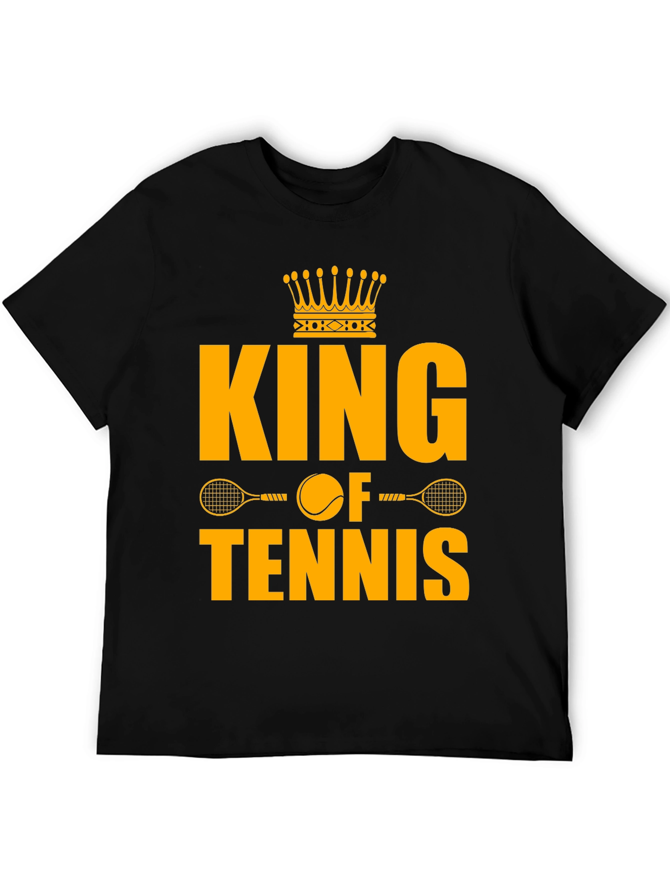 King of Tennis Graphic T-Shirt - Black
