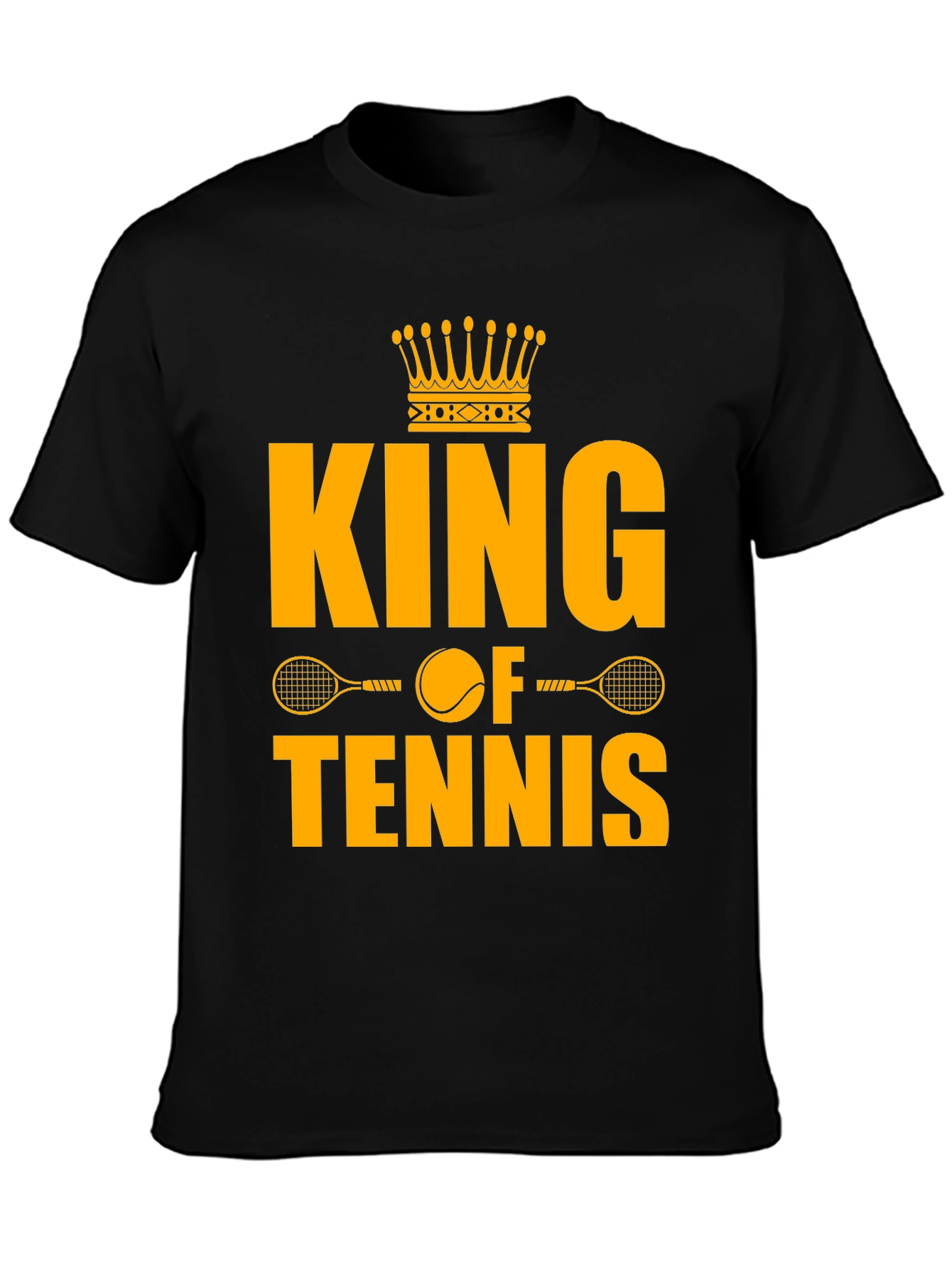 King of Tennis Graphic T-Shirt - Black
