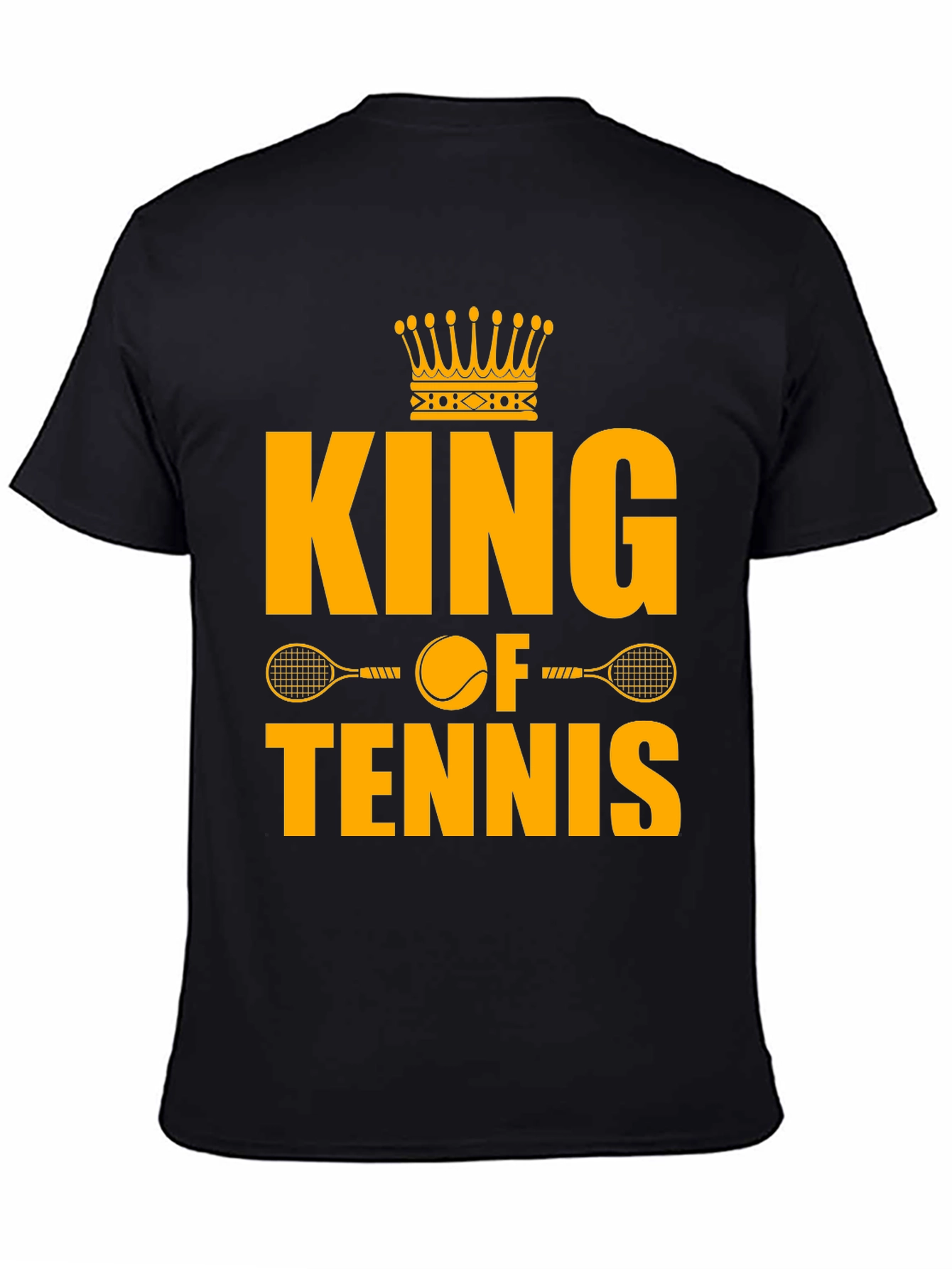 King of Tennis Graphic T-Shirt - Black