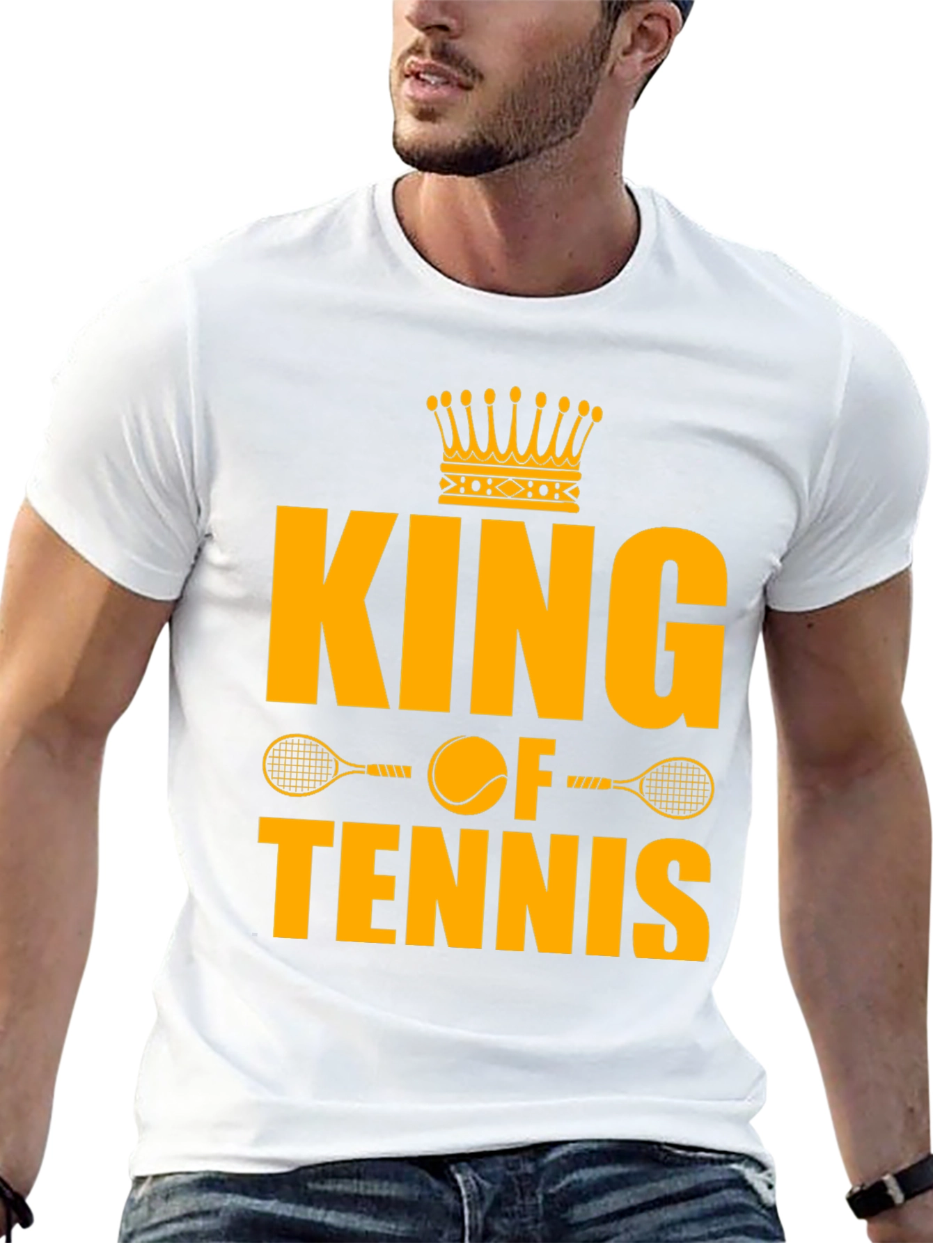 King of Tennis Graphic T-Shirt - Black