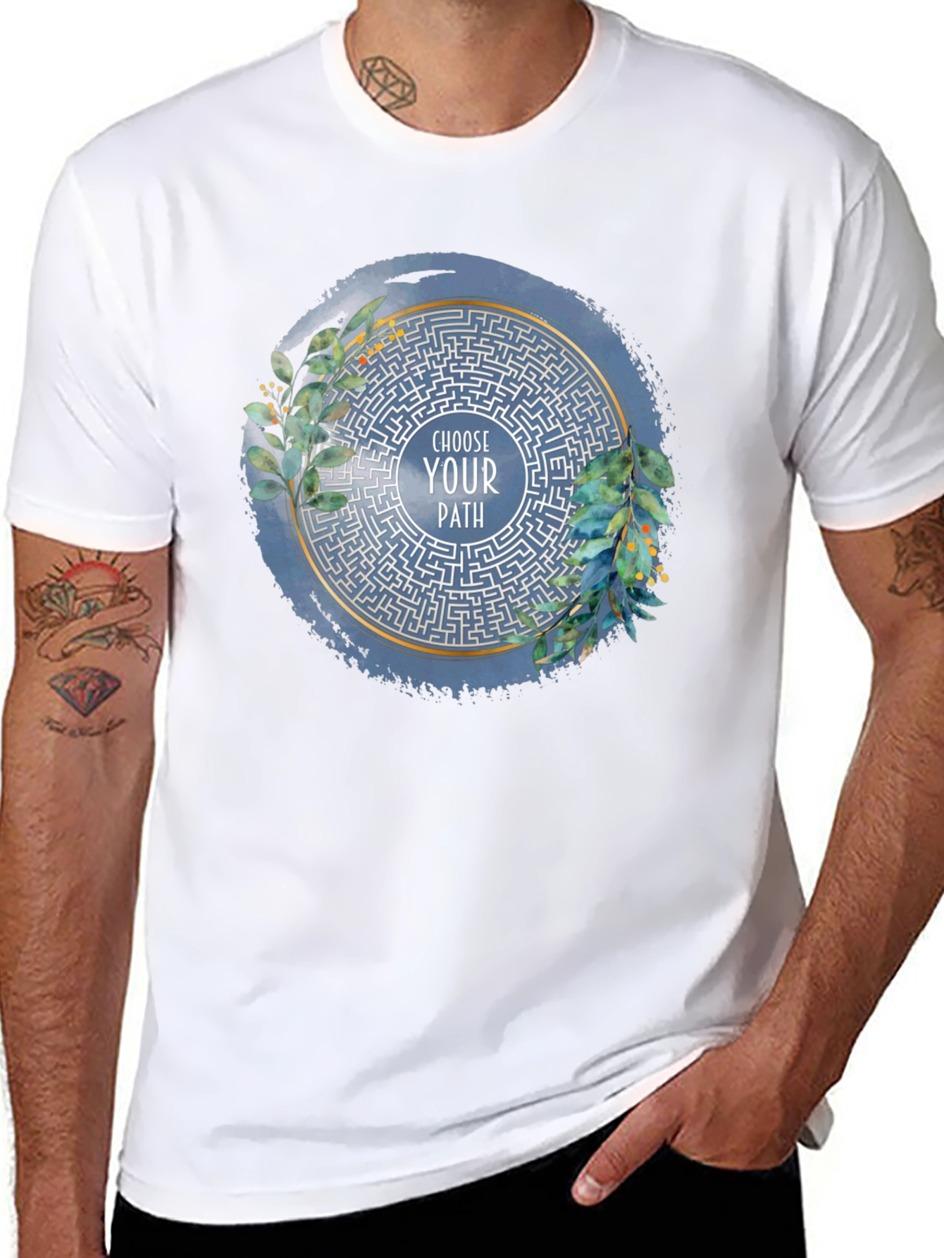 Choose Your Path Maze Graphic T-Shirt