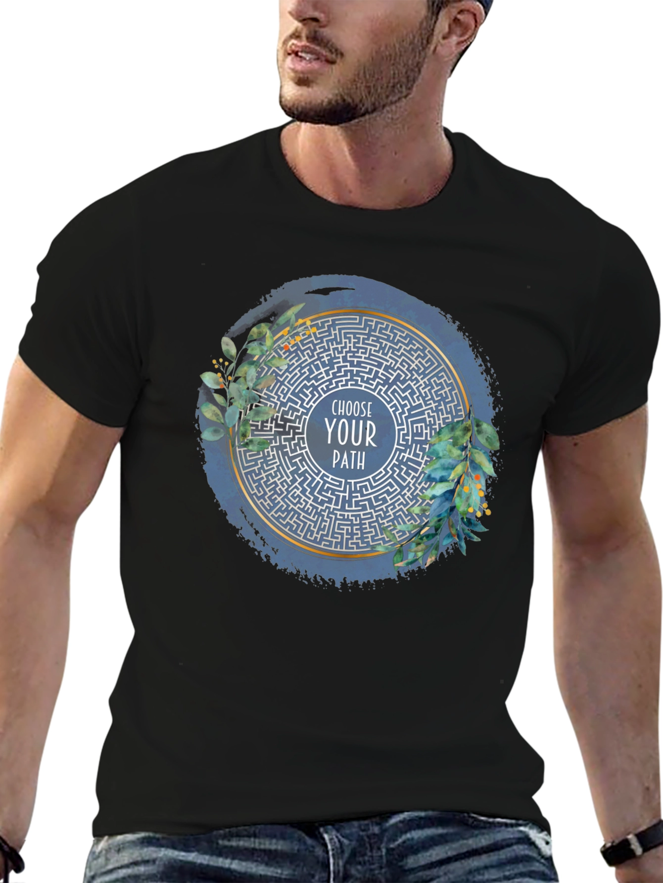 Choose Your Path Maze Graphic T-Shirt