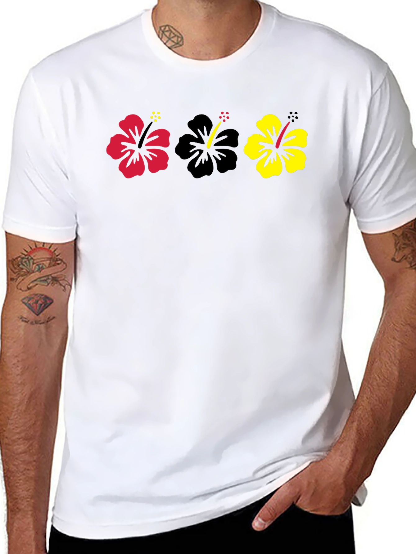 Hibiscus Flower T-Shirt - Tropical Style