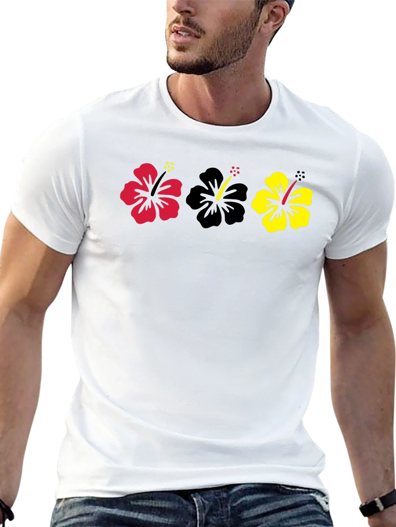 Hibiscus Flower T-Shirt - Tropical Style