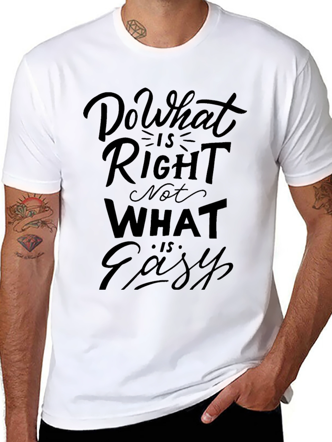 Inspirational T-Shirt - Do What is Right Black Tee