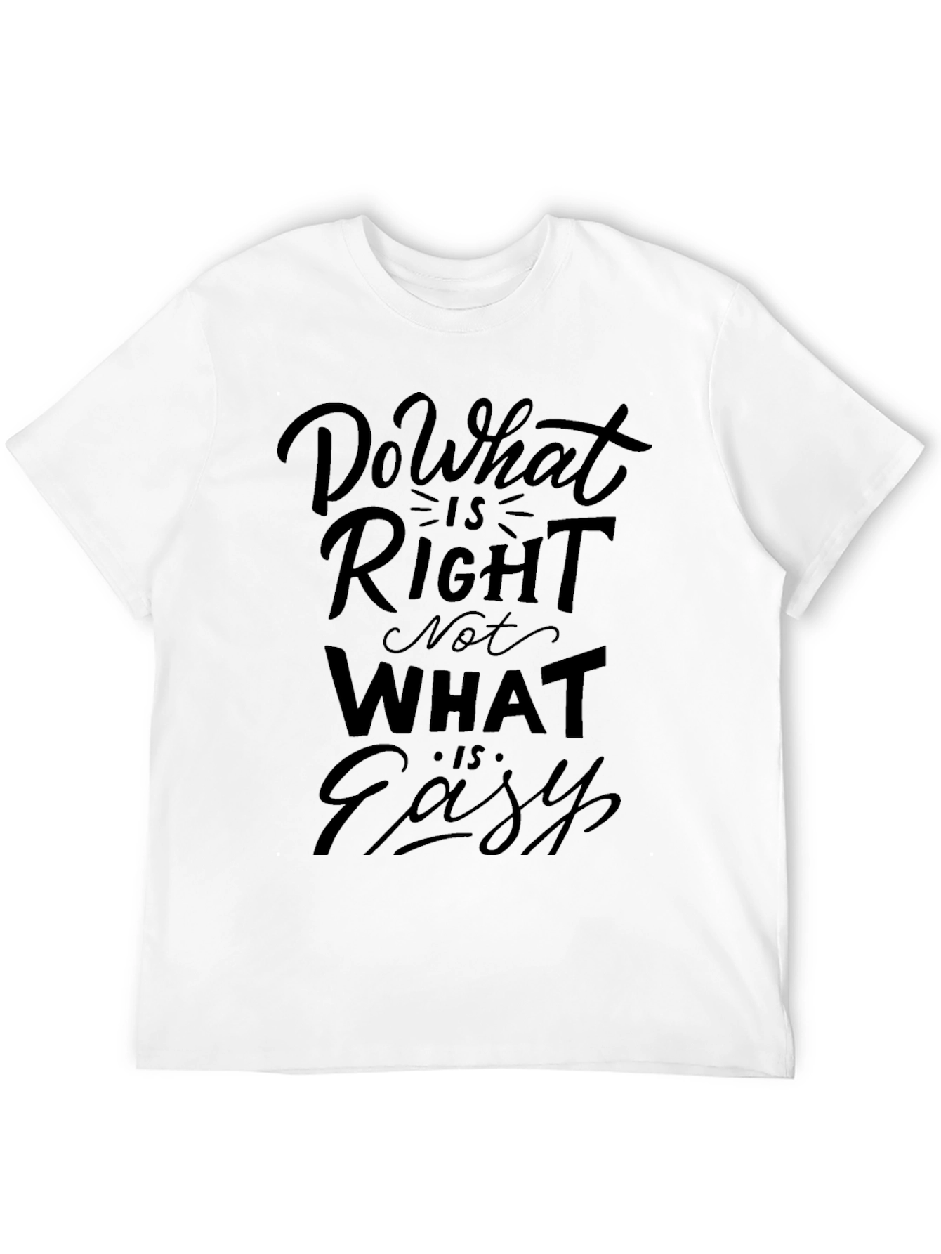 Inspirational T-Shirt - Do What is Right Black Tee