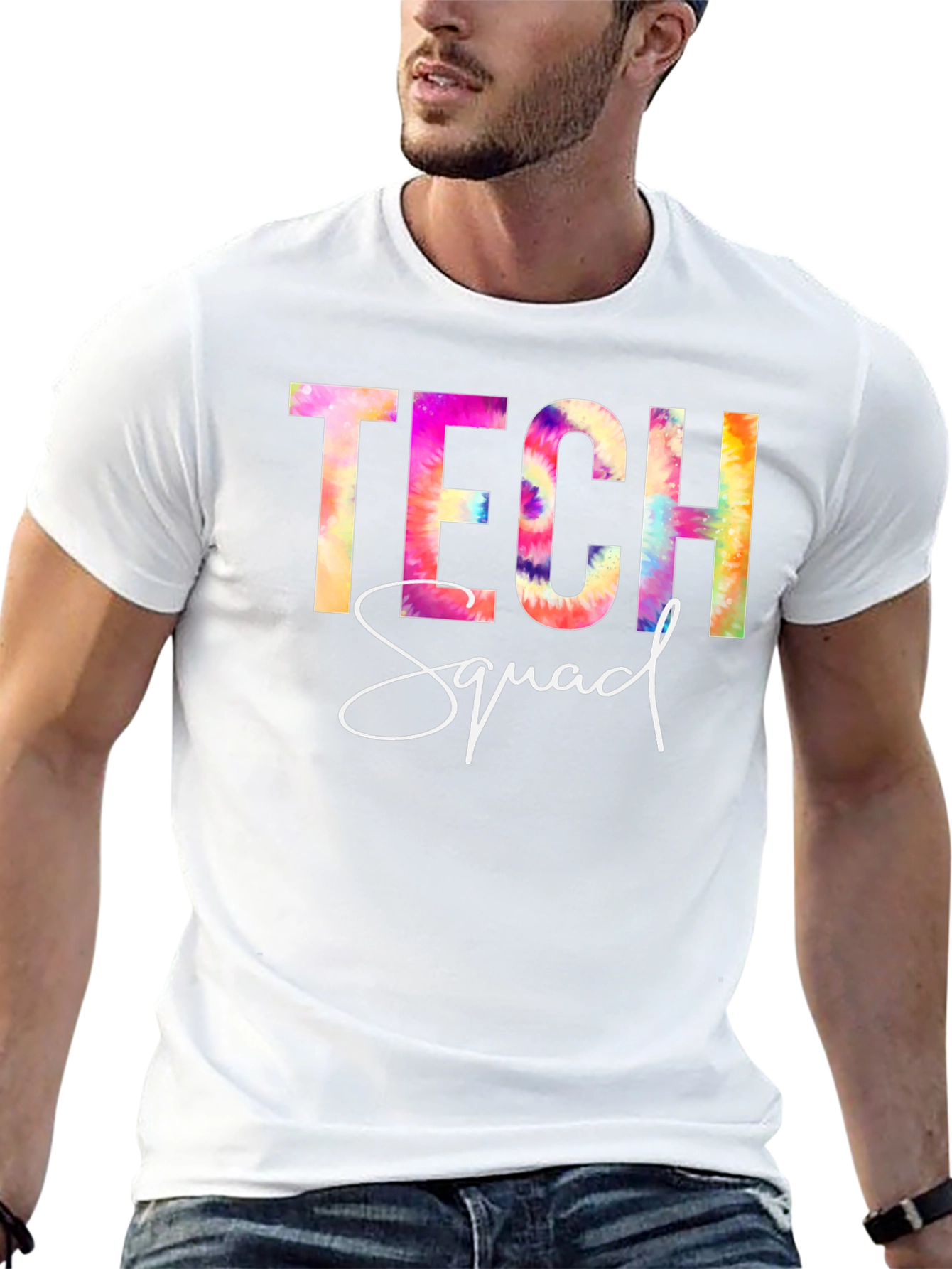 Tech Squad Tie-Dye Graphic Tee
