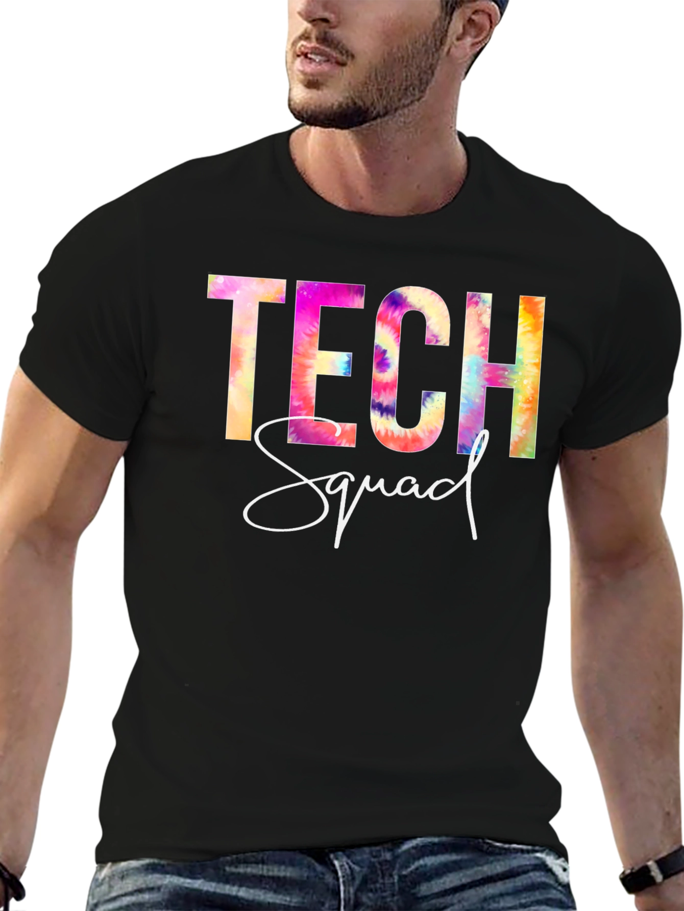 Tech Squad Tie-Dye Graphic Tee