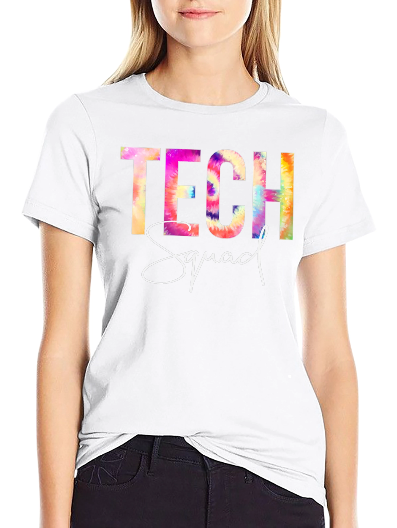 Tech Squad Tie-Dye Graphic Tee