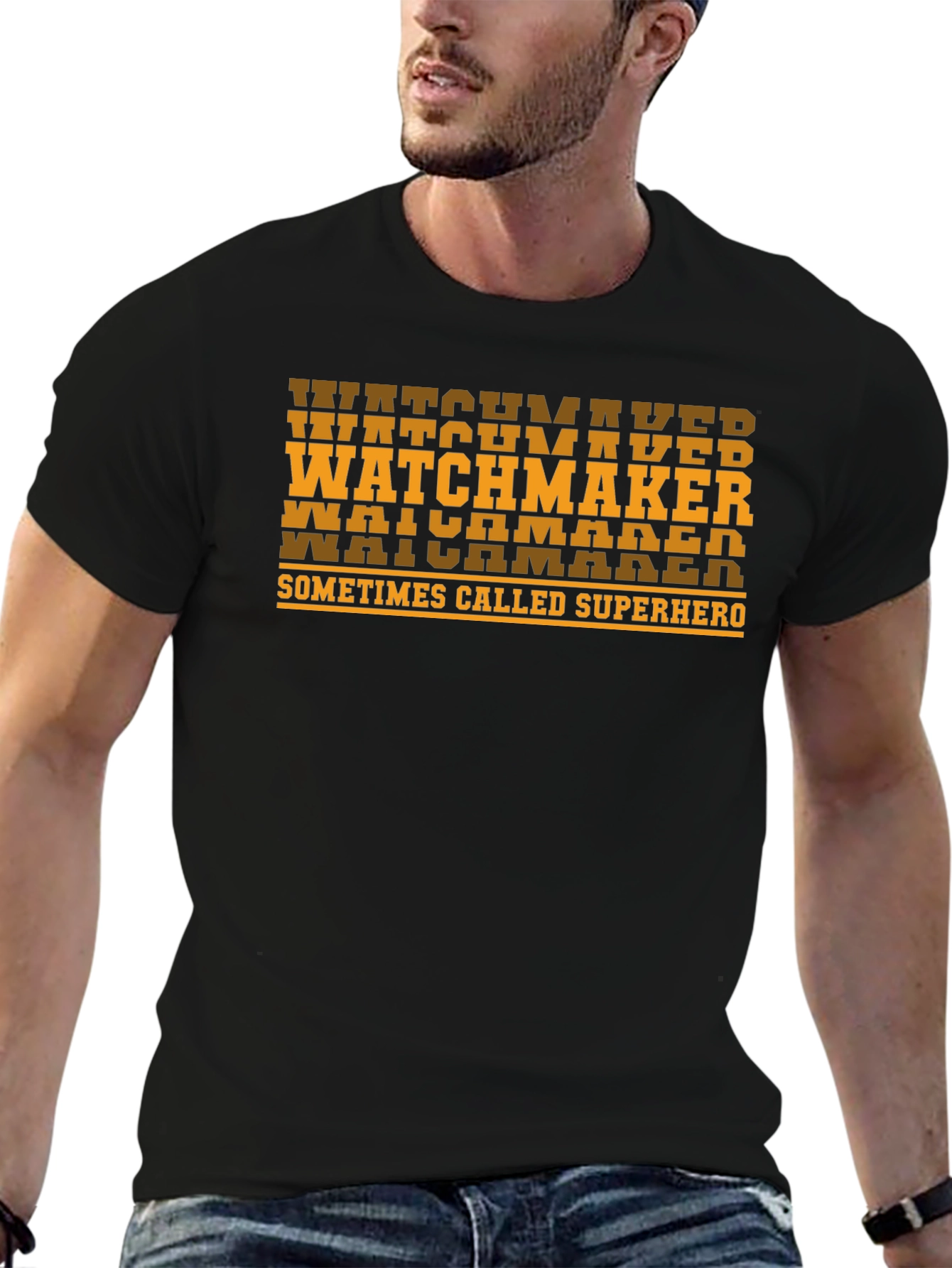 Watchmaker Superhero T-Shirt - Black