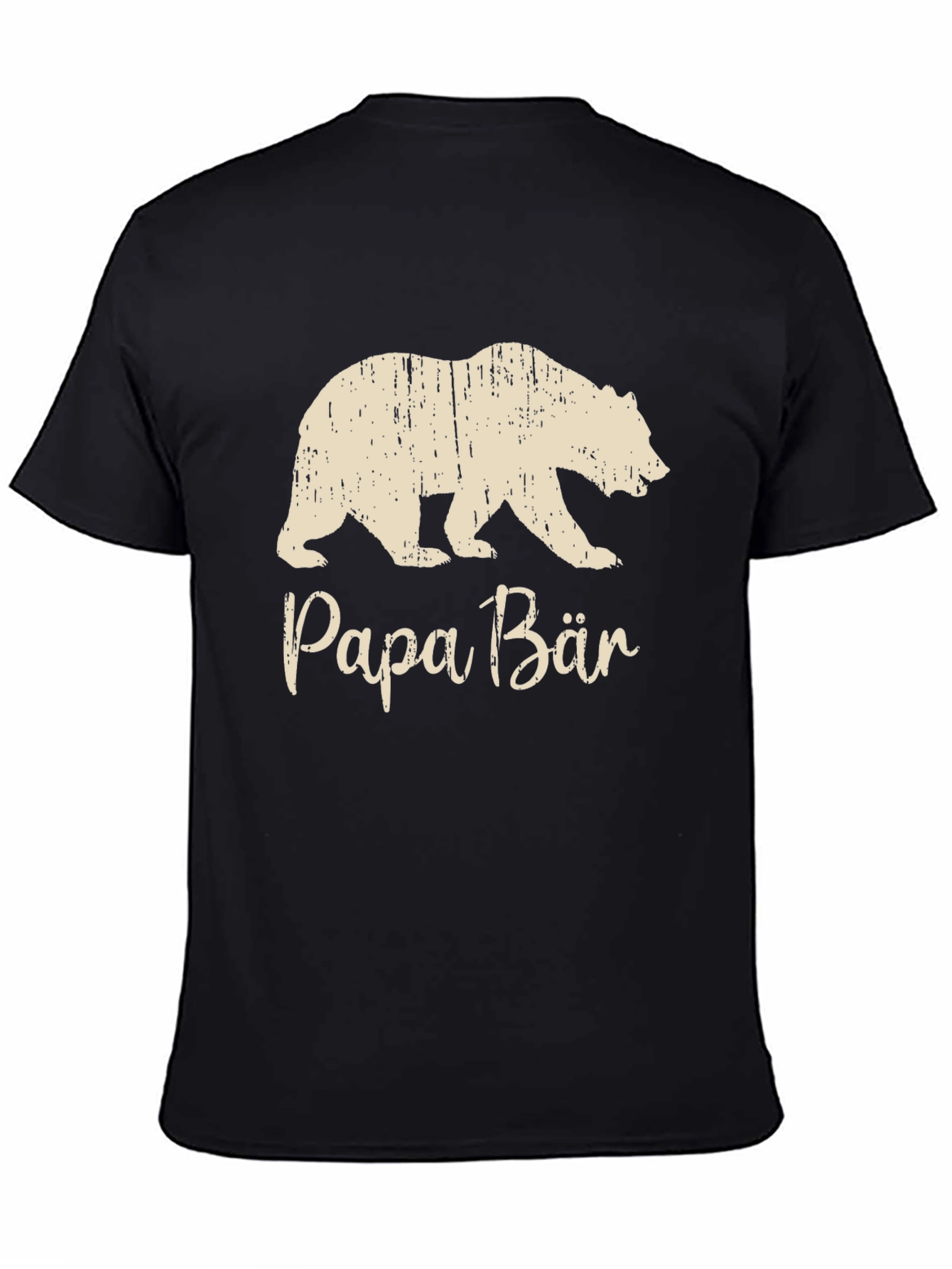 Papa Bär T-Shirt - Distressed Bear Graphic Tee