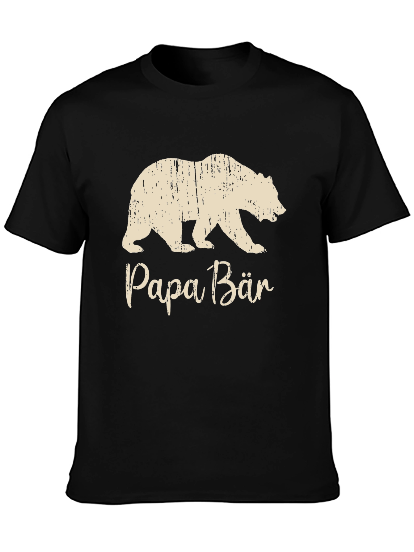 Papa Bär T-Shirt - Distressed Bear Graphic Tee